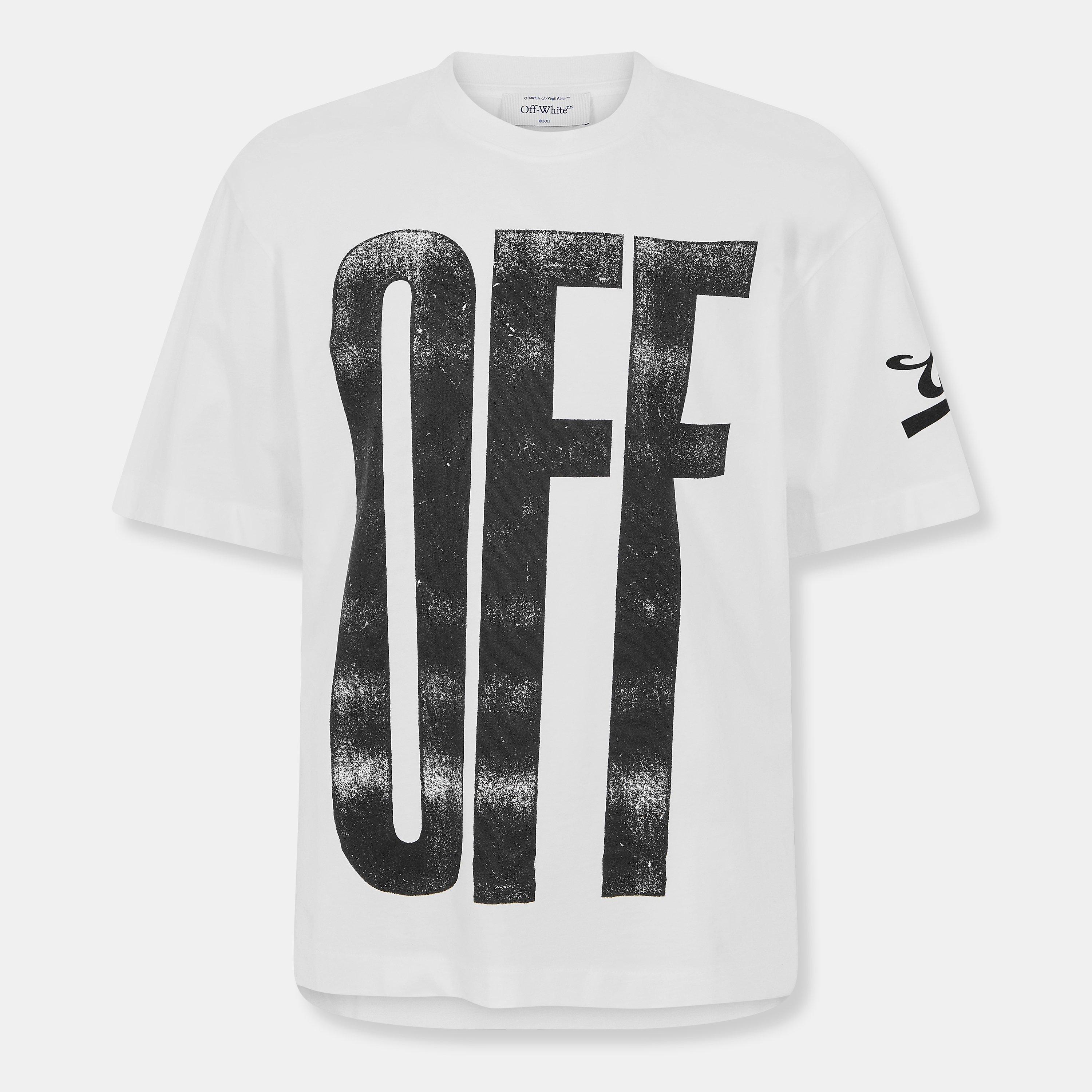 OFF-WHIT オフホワイト ロゴリブTシャツ サイズ:40 RIB CROPPED CASUAL TEE 半袖カットソー OWAA064S19143049   ブラック レディース / 240001154611 off white（オフホワイト）の「OFF-WHITE(オフホワイト) ◇プリント