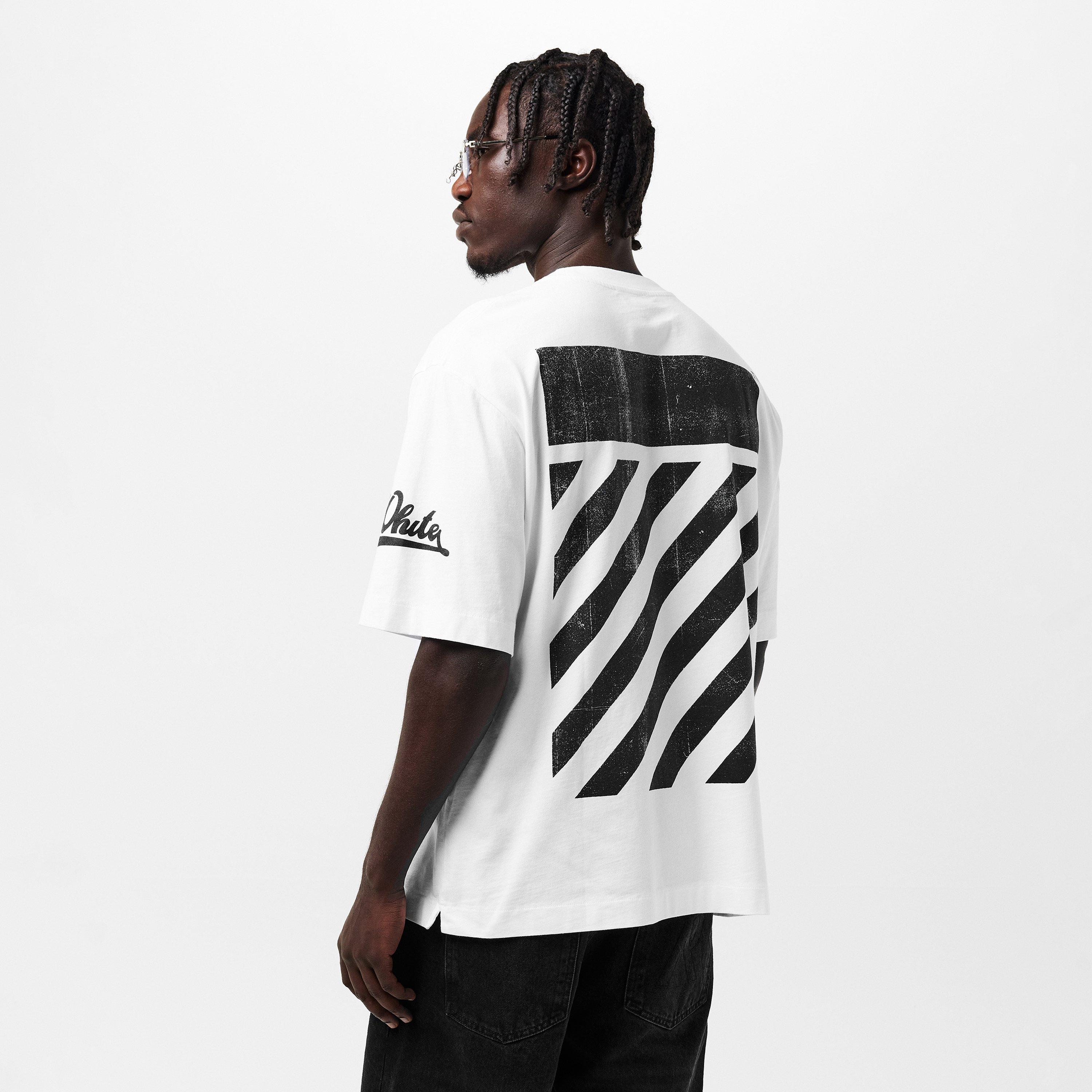 White - Off White - Men's Big Regular Fit T-Shirt - 4