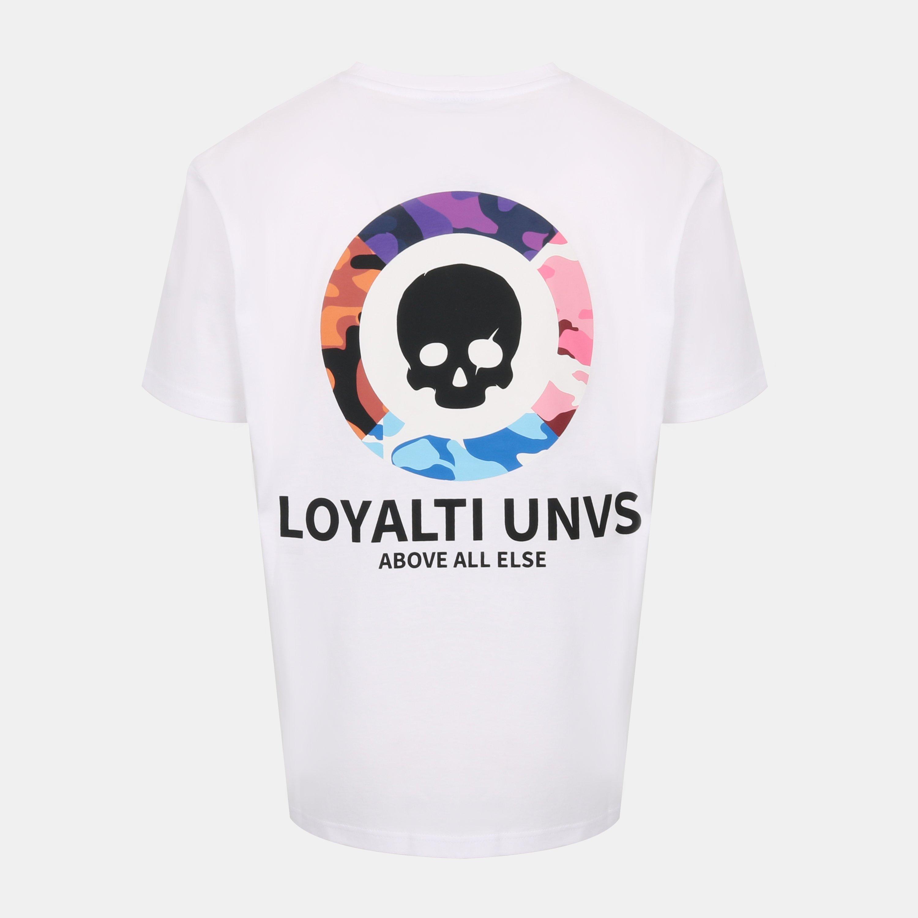 Hvid - Loyalti - Camo Skull Regular Fit T-Shirt - 2