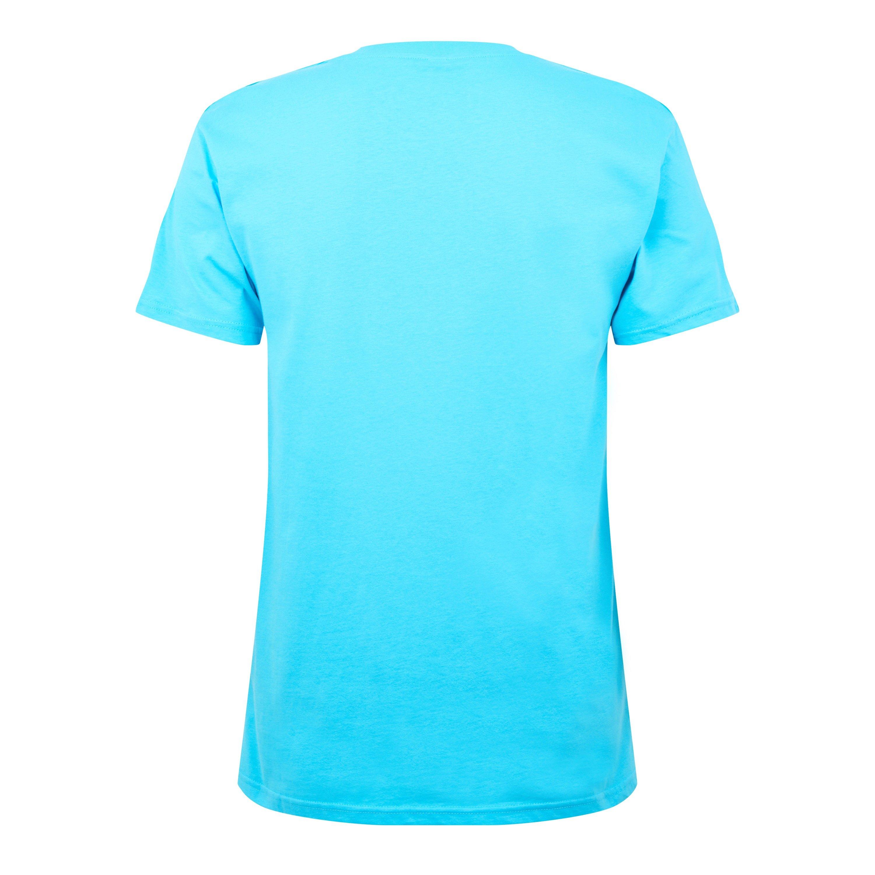 Light Blue - Moschino - Men's Tape Logo Regular Fit T-Shirt - 2
