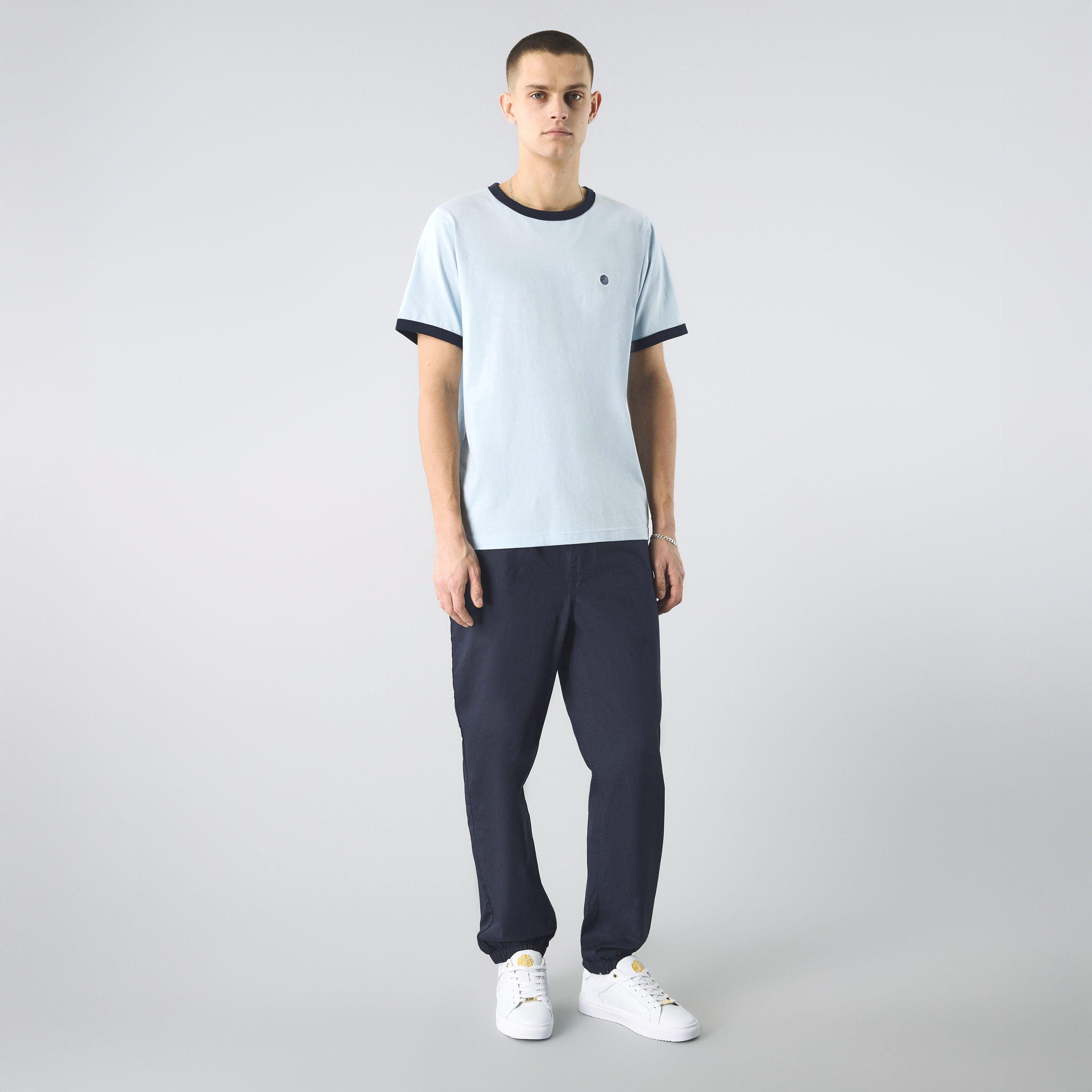 Light Blue - Pretty Green - Men's Eclipse Ringer Regular Fit T-Shirt - 1