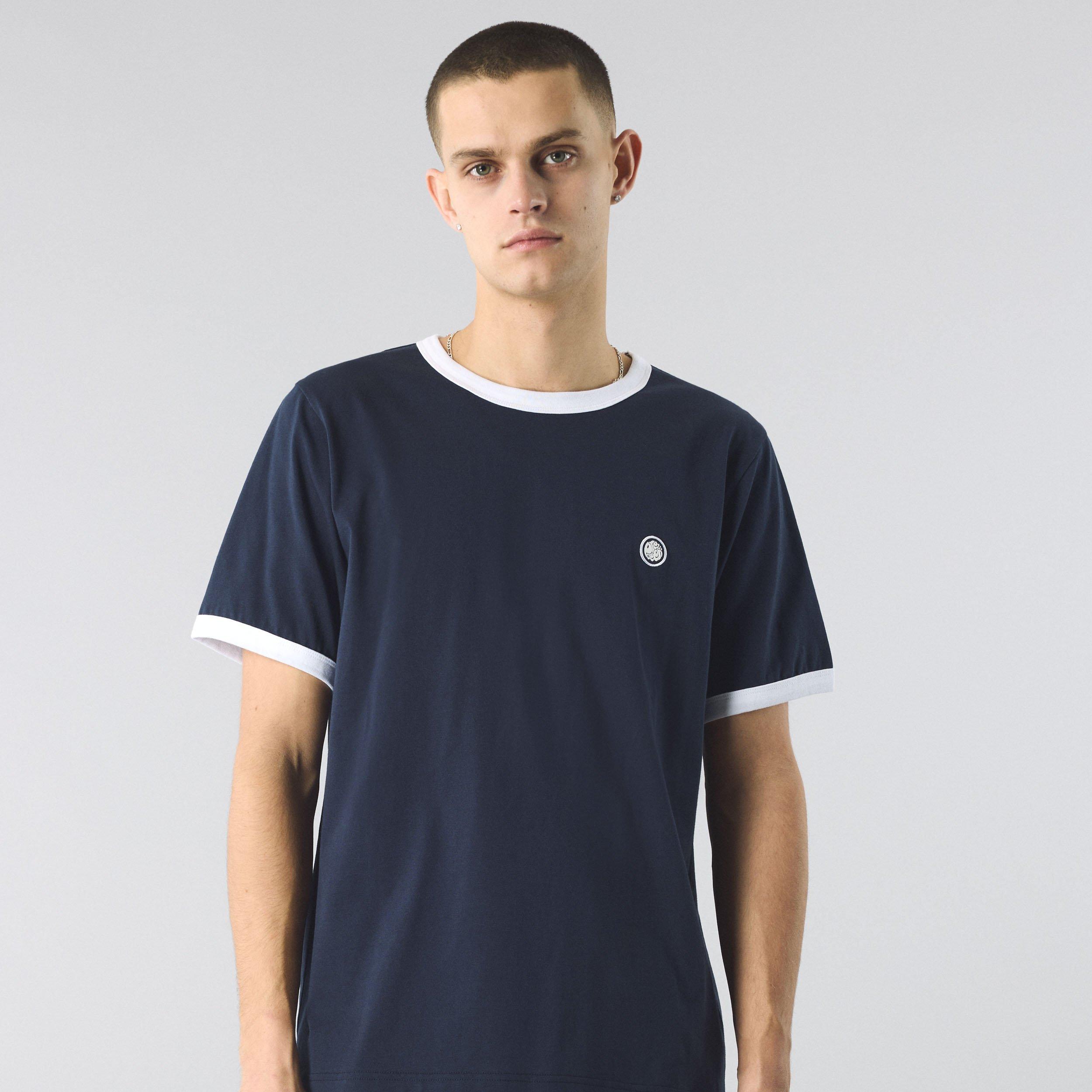 Marine - Pretty Green - Men's Eclipse Ringer Regular Fit T-Shirt - 3