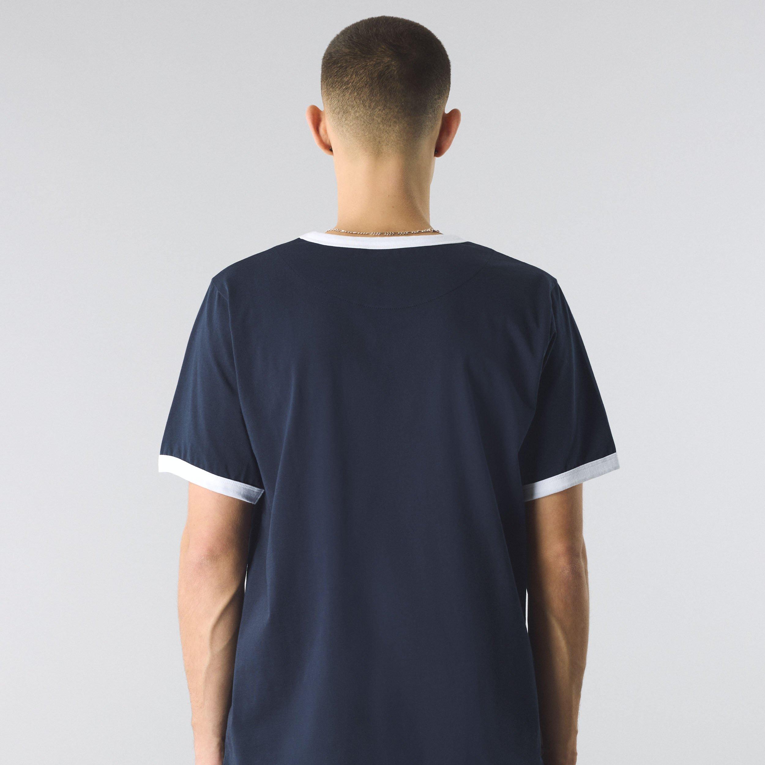 Marine - Pretty Green - Men's Eclipse Ringer Regular Fit T-Shirt - 4