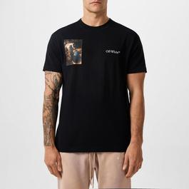 Off White Men's Caavaggio Angel Slim Fit T-Shirt