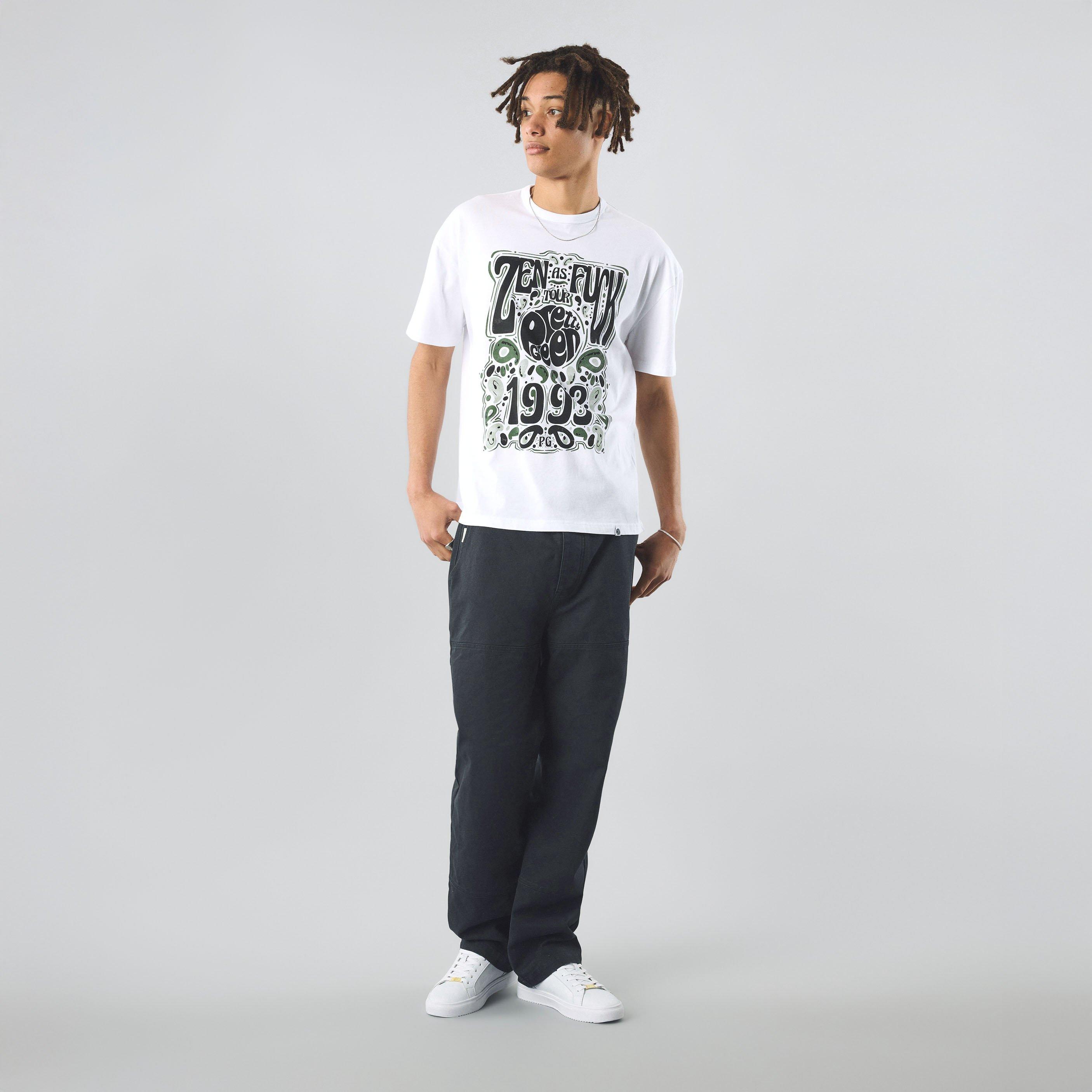 White - Pretty Green - Men's Zen Tour Graphic Regular Fit T-Shirt - 2