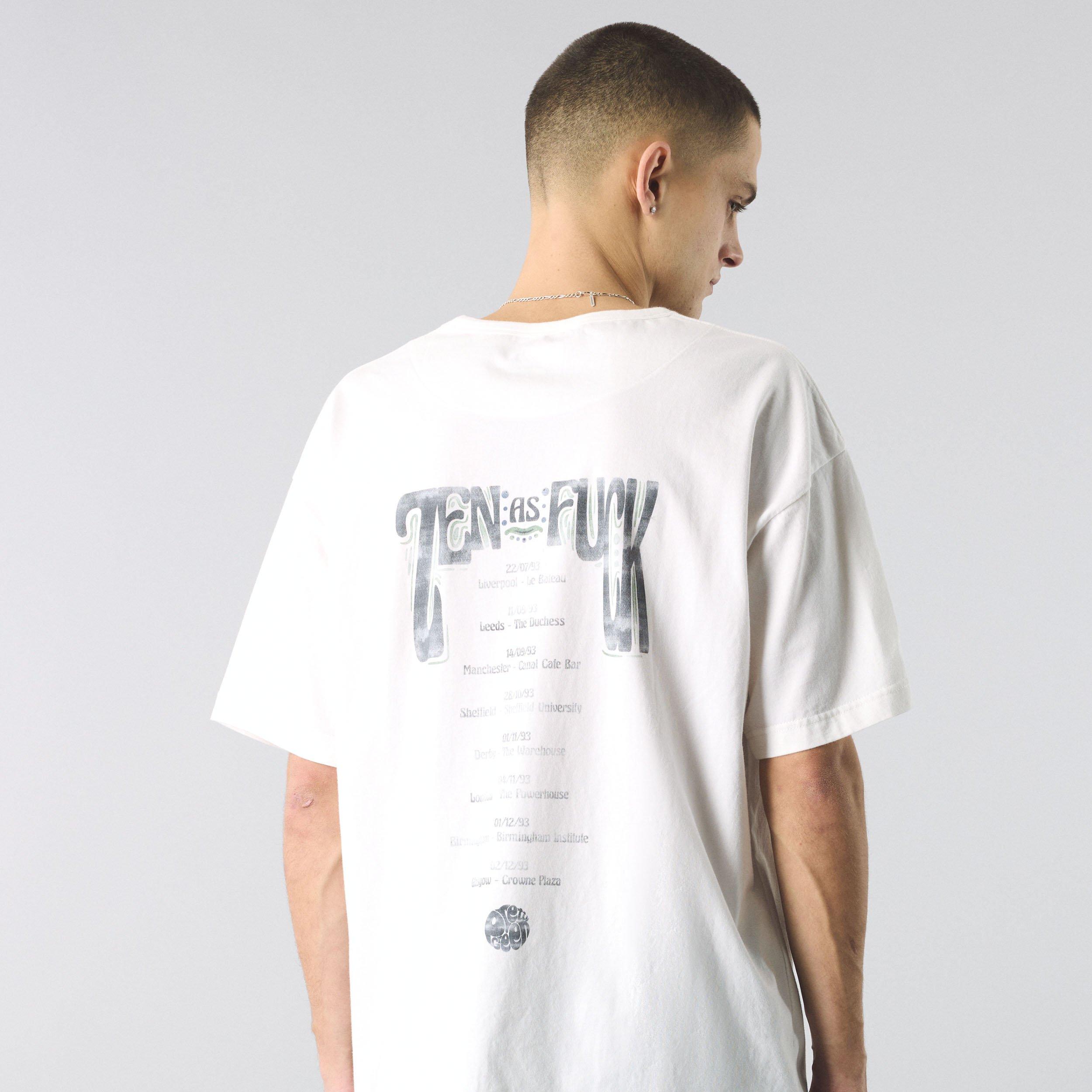 White - Pretty Green - Men's Zen Tour Graphic Regular Fit T-Shirt - 4
