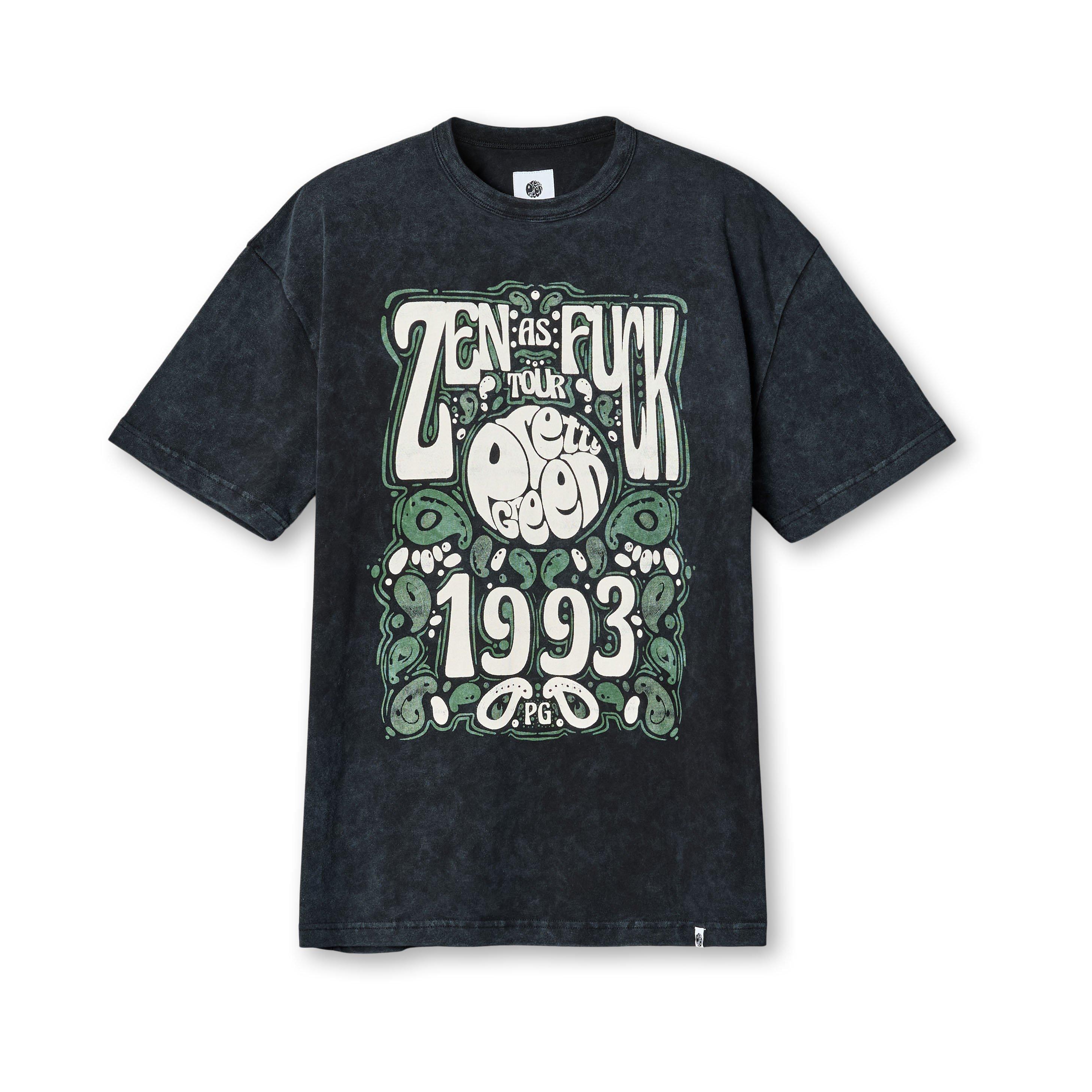 Black - Pretty Green - Men's Zen Tour Graphic Regular Fit T-Shirt - 1