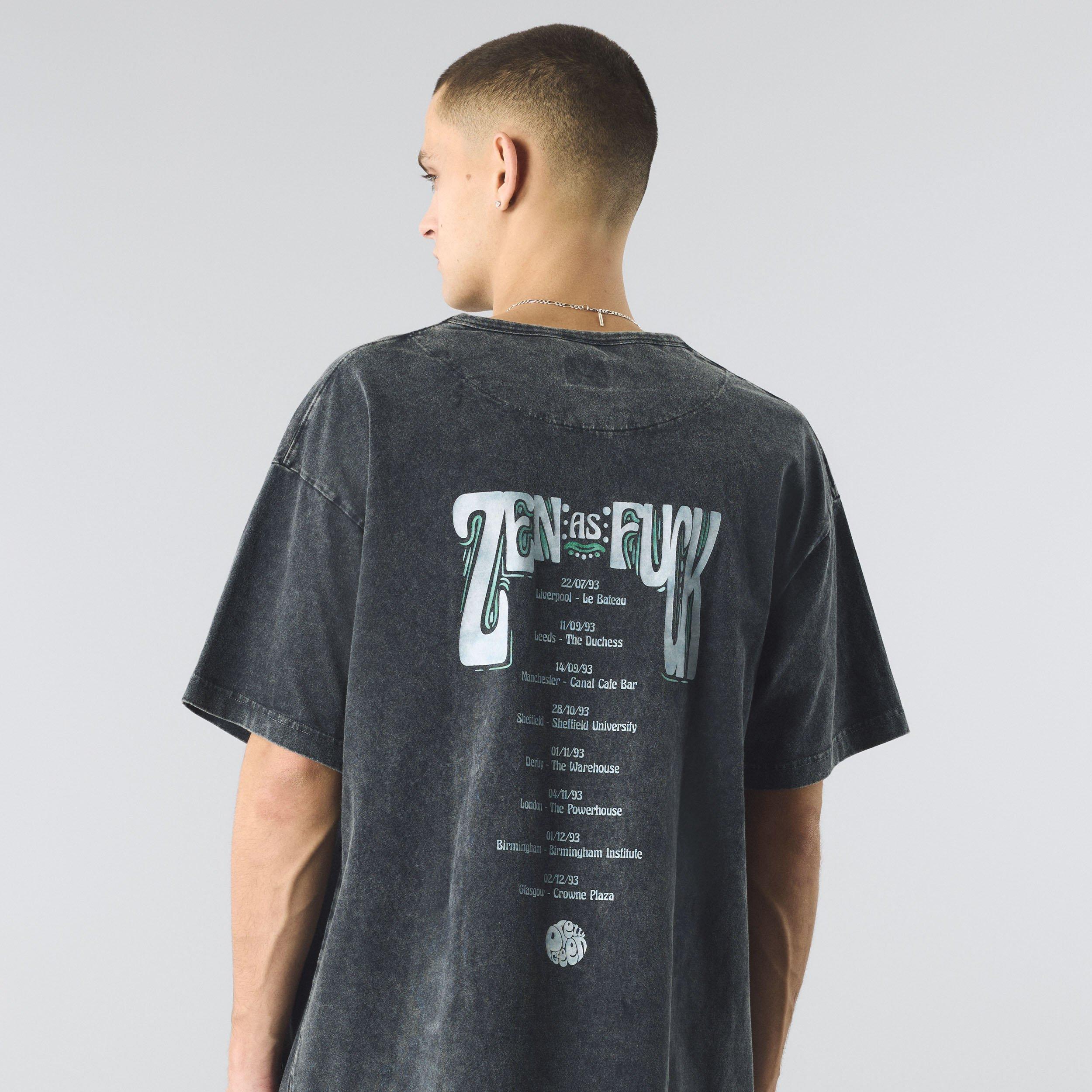 Black - Pretty Green - Men's Zen Tour Graphic Regular Fit T-Shirt - 3