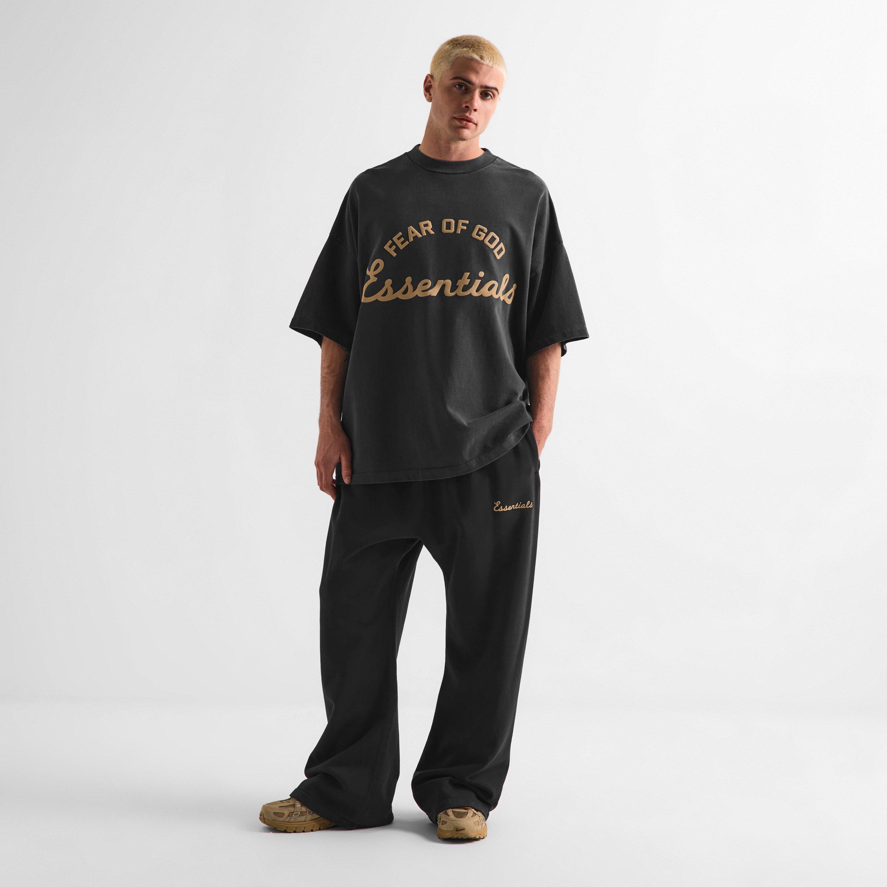 Black - Fear Of God Essentials - Men's Oversized T-Shirt - 5