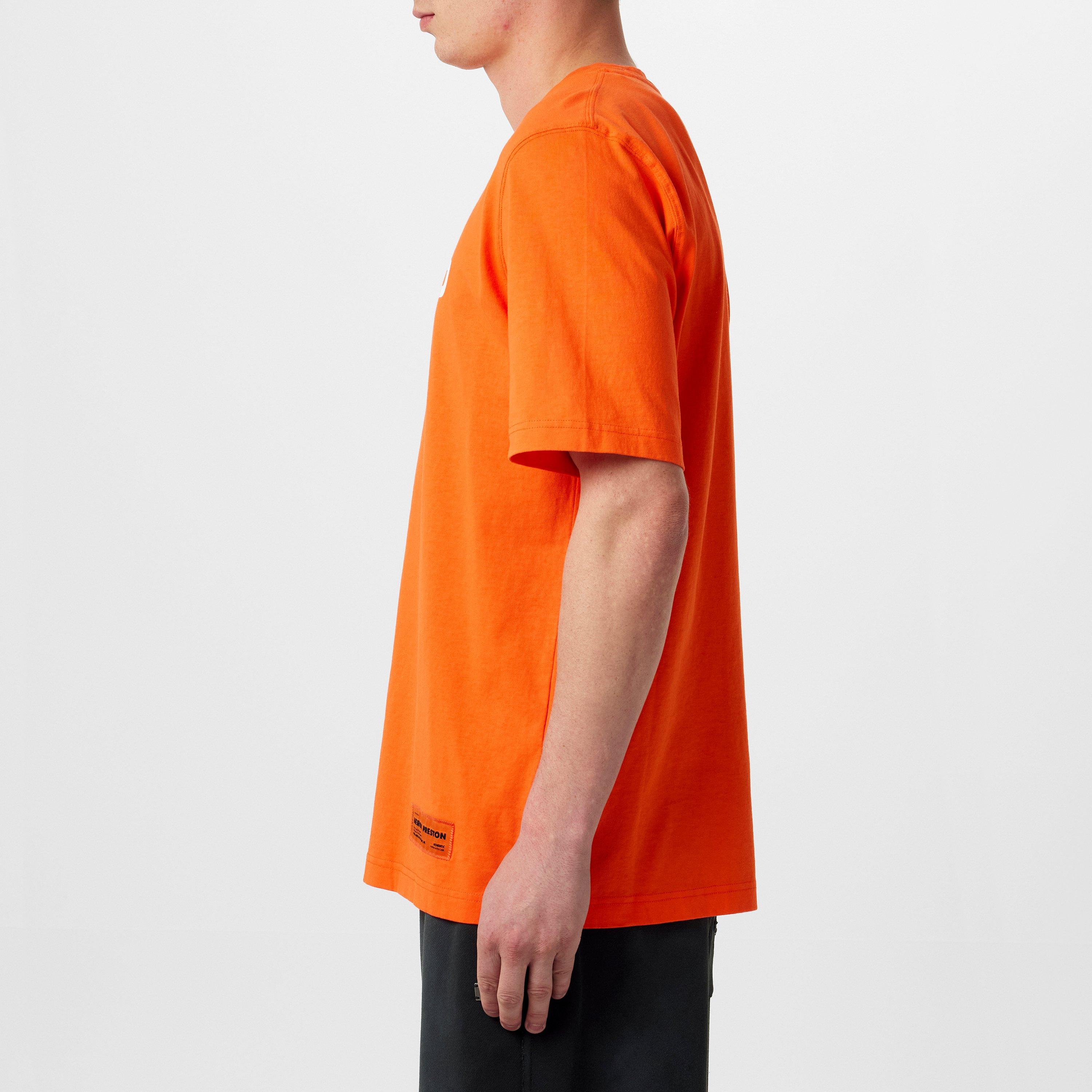 Orange/White - Heron Preston - Men's Regular Fit Short-Sleeve T-Shirt - 2