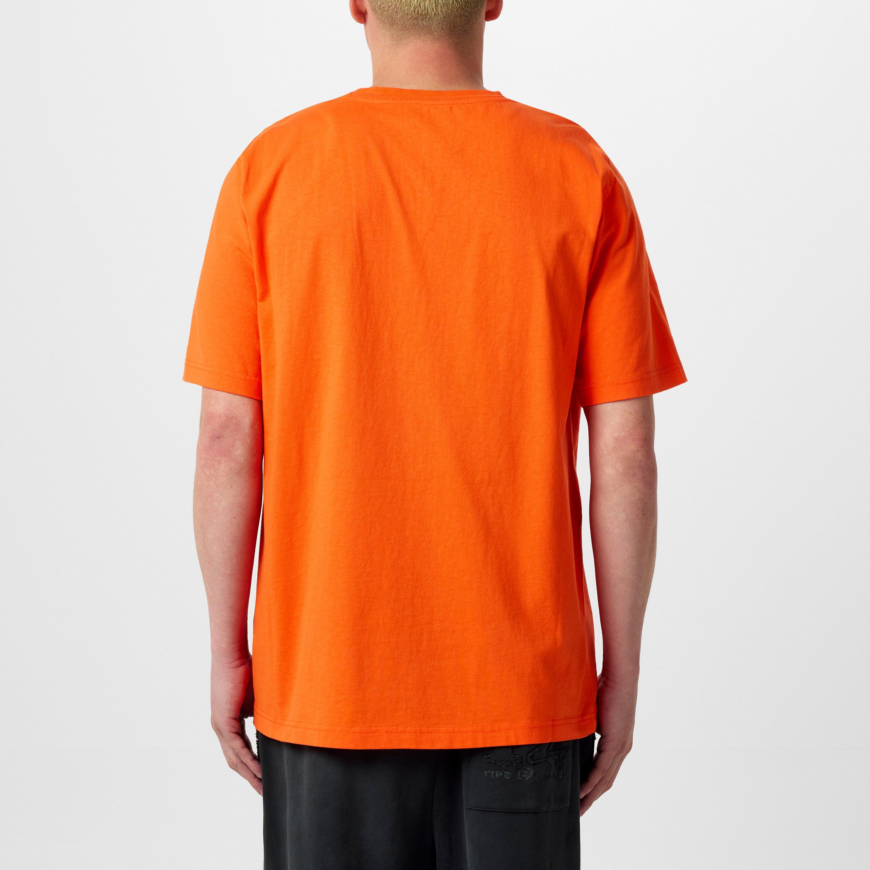 Orange/White - Heron Preston - Men's Regular Fit Short-Sleeve T-Shirt - 3