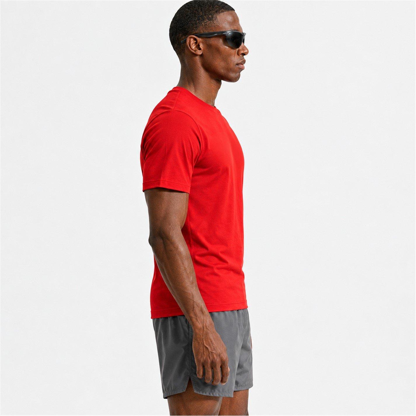 Uni Red/White - Nike - Men's Park 20 Short-Sleeve Cotton Crew-Neck T-Shirt - 3