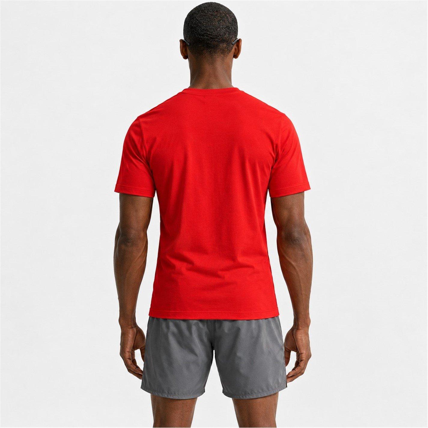 Uni Red/White - Nike - Men's Park 20 Short-Sleeve Cotton Crew-Neck T-Shirt - 4