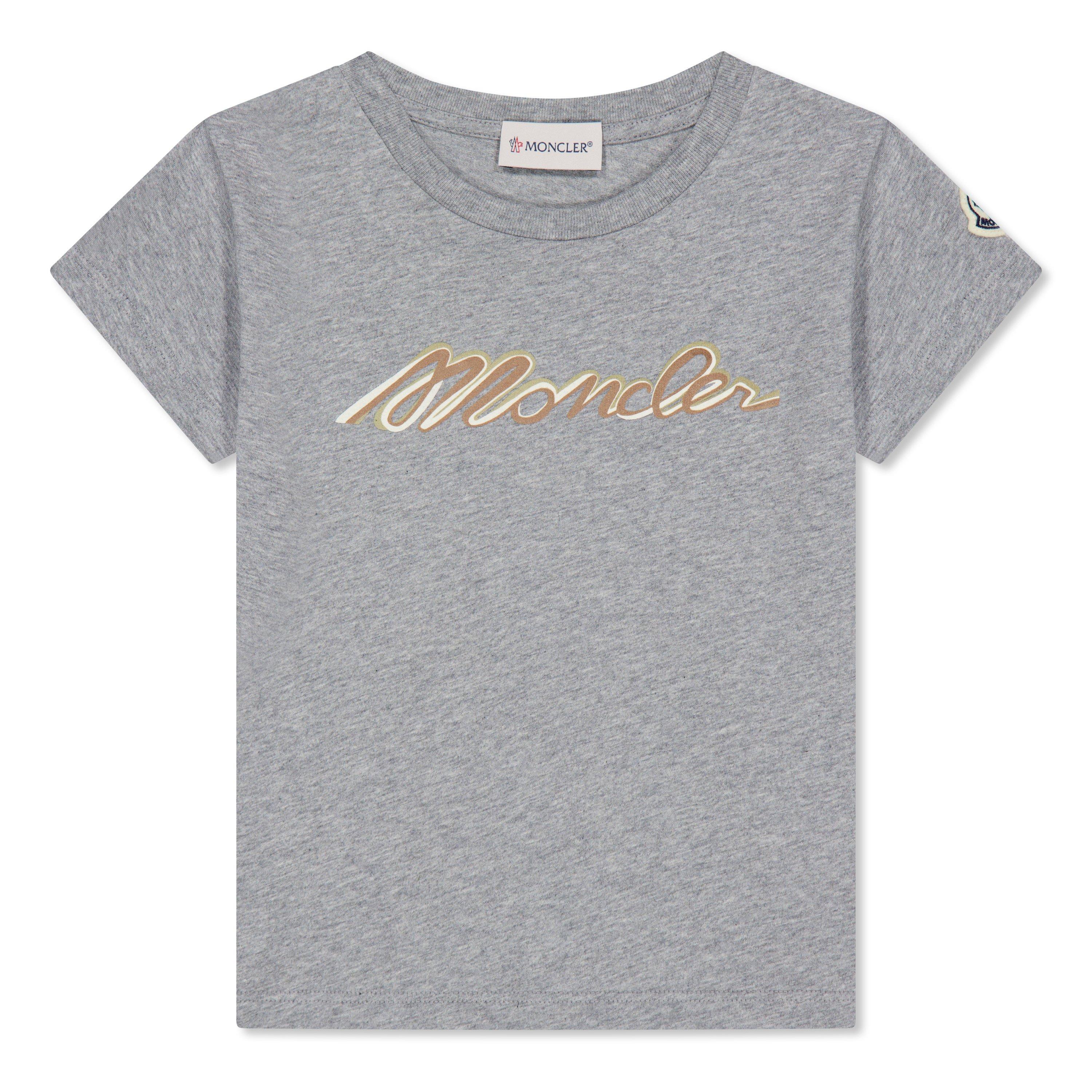Moncler Logo T-Shirt Juniors - Grey 980 - Size 10Y