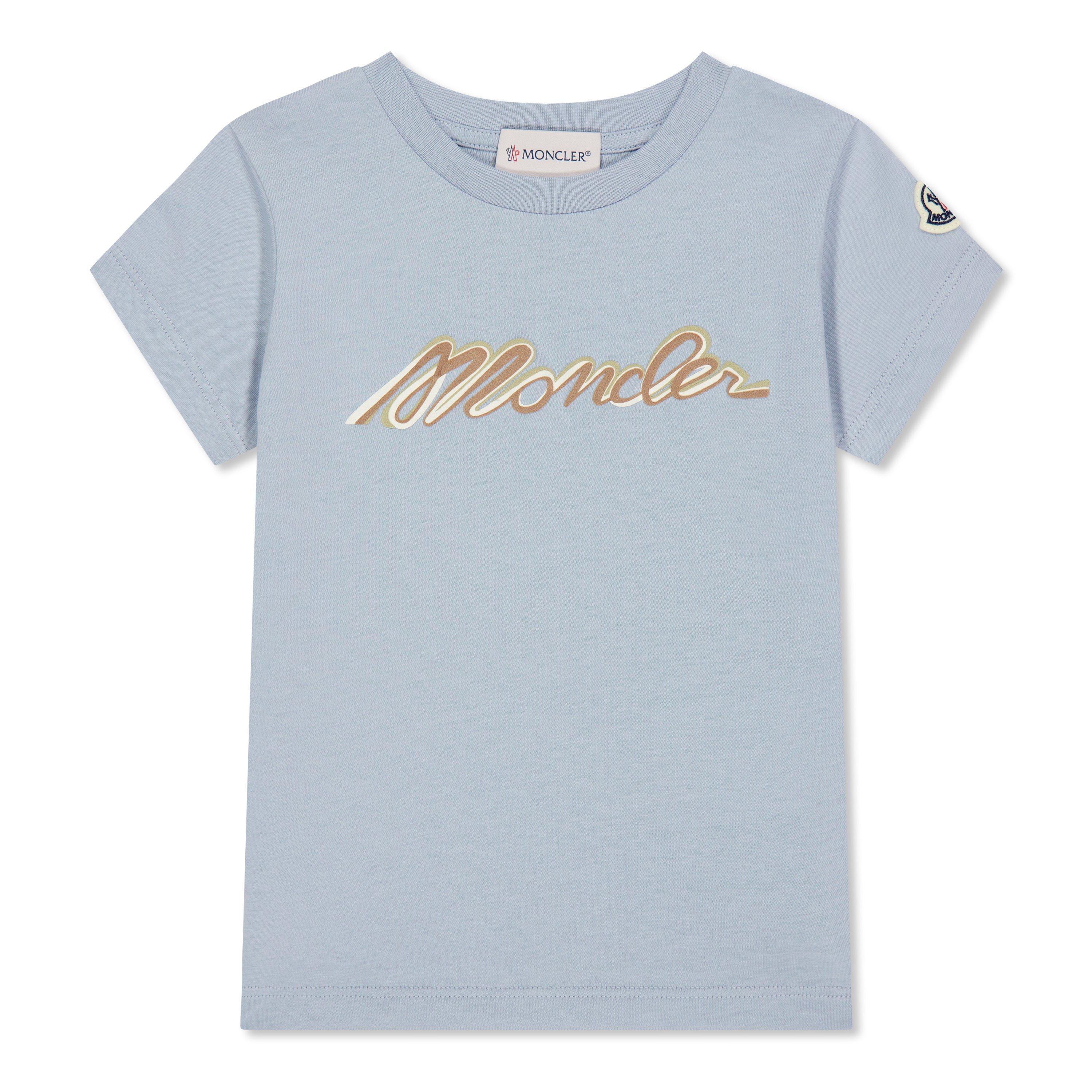Moncler Logo T-Shirt Juniors - Blue 703 - Size 12Y