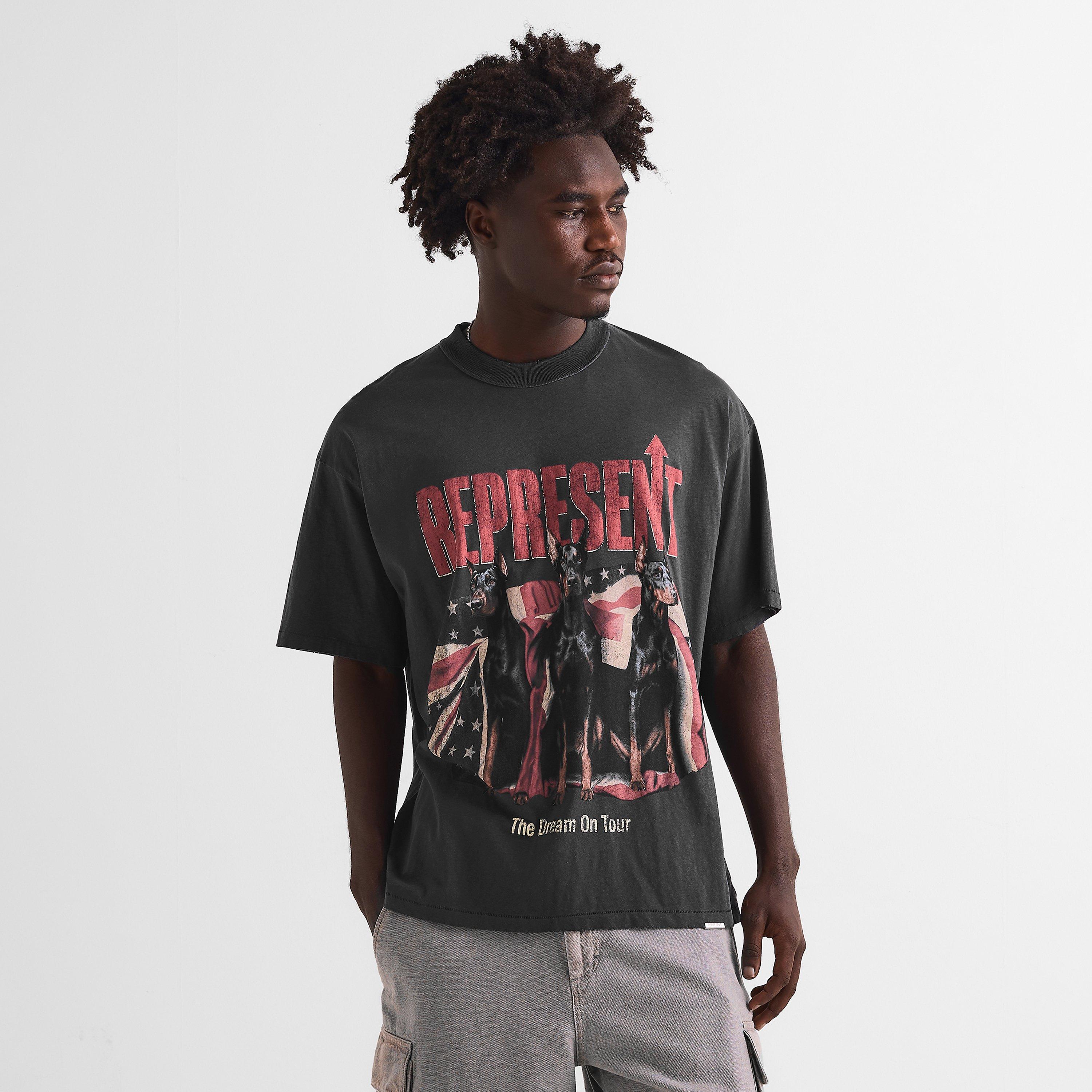 Sun Fade Grey - Represent - Men's Oversized T-Shirt - 3