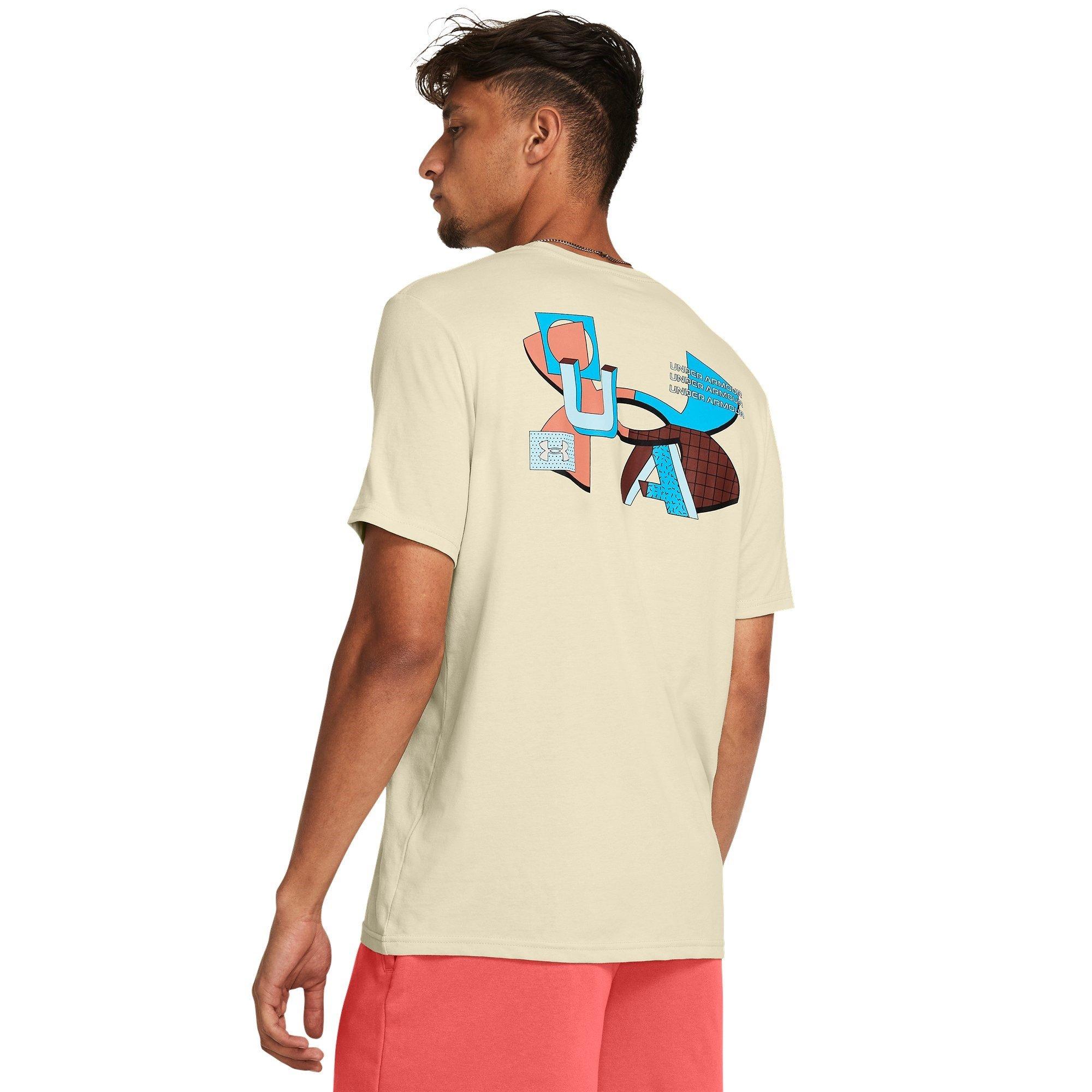 Silt/Black - Under Armour - Color Block Logo Regular Fit T-Shirt - 3