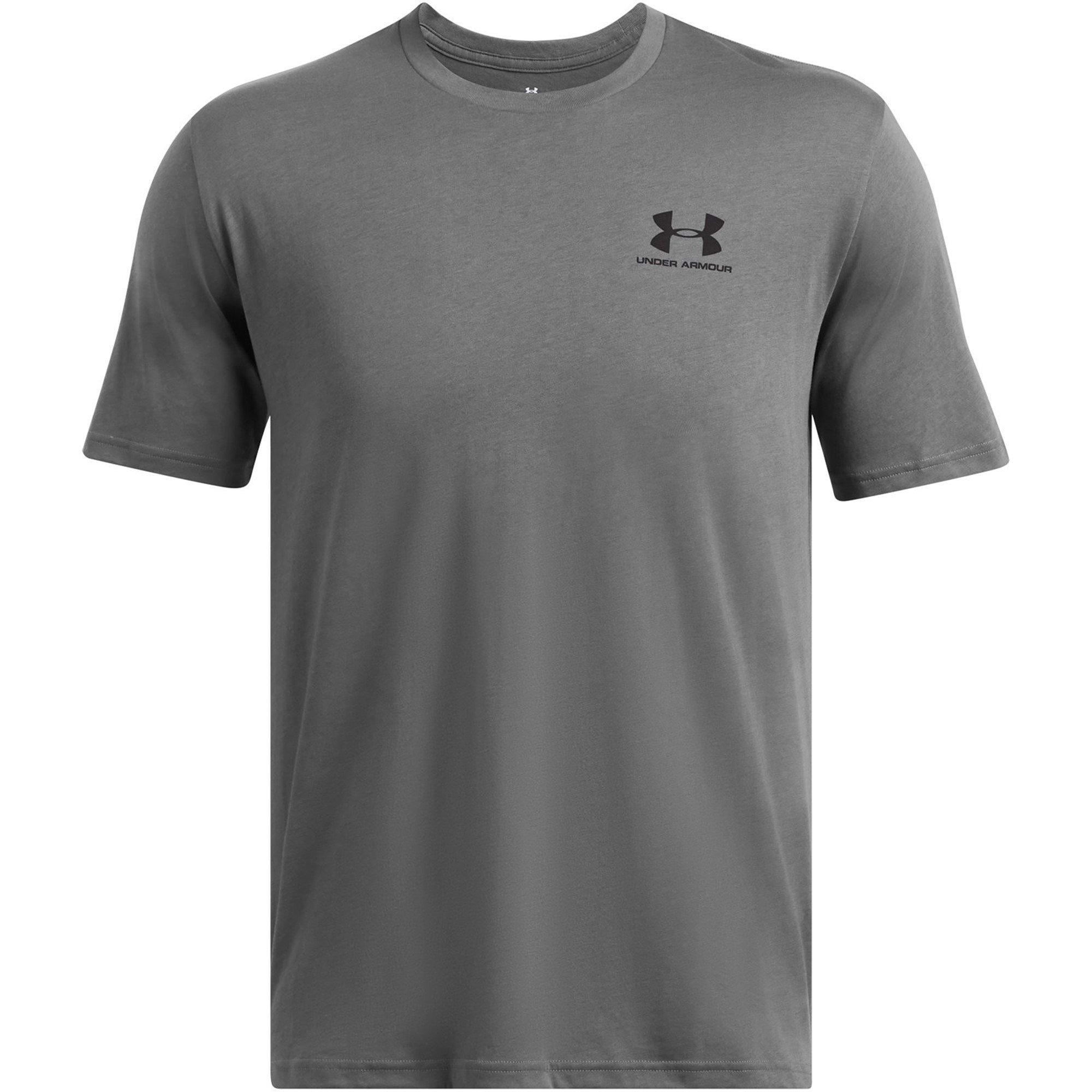 Under Armour Men's Logo T-Shirt - Charcoal/Black - L