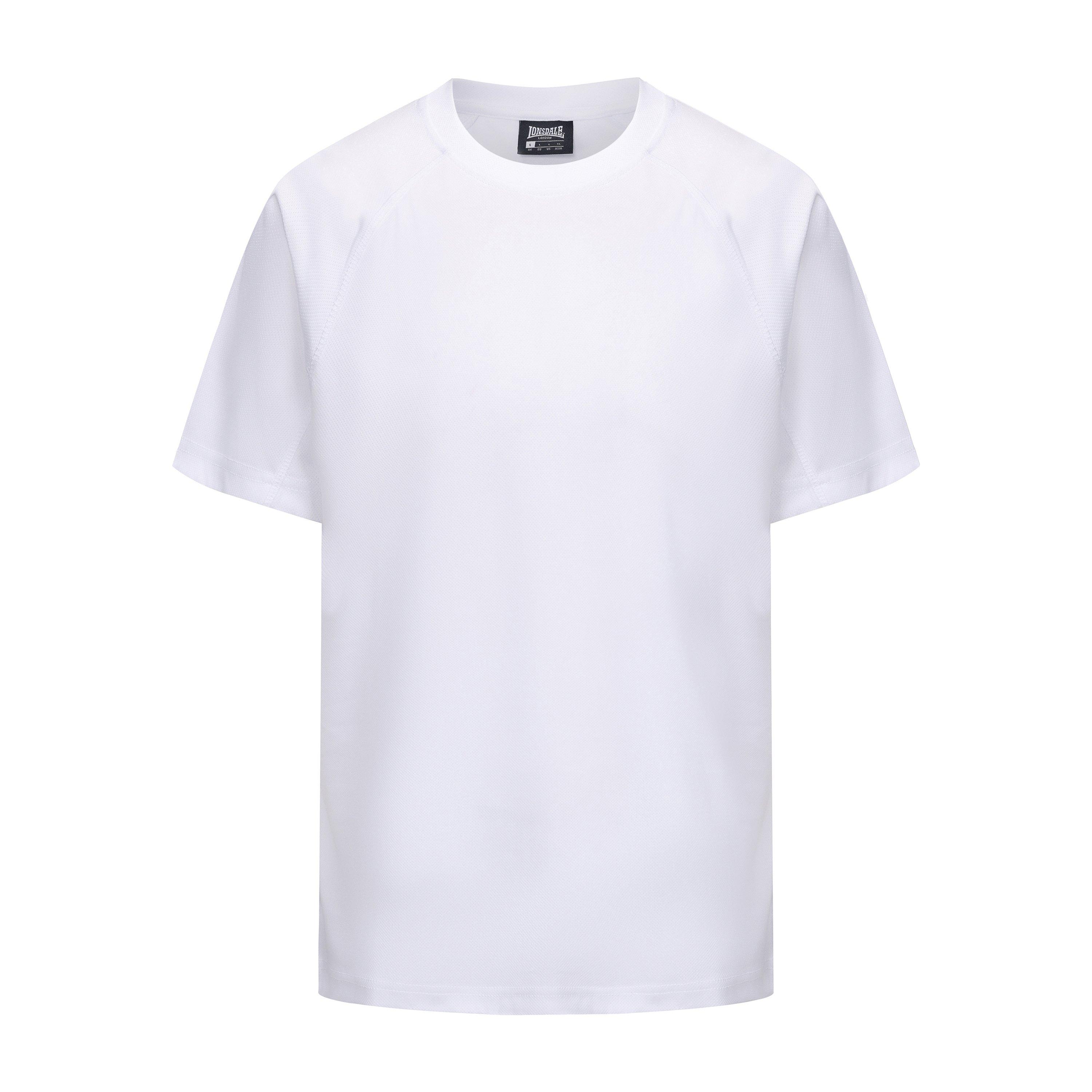Lonsdale Men's Round Neckline T-Shirts - White - S