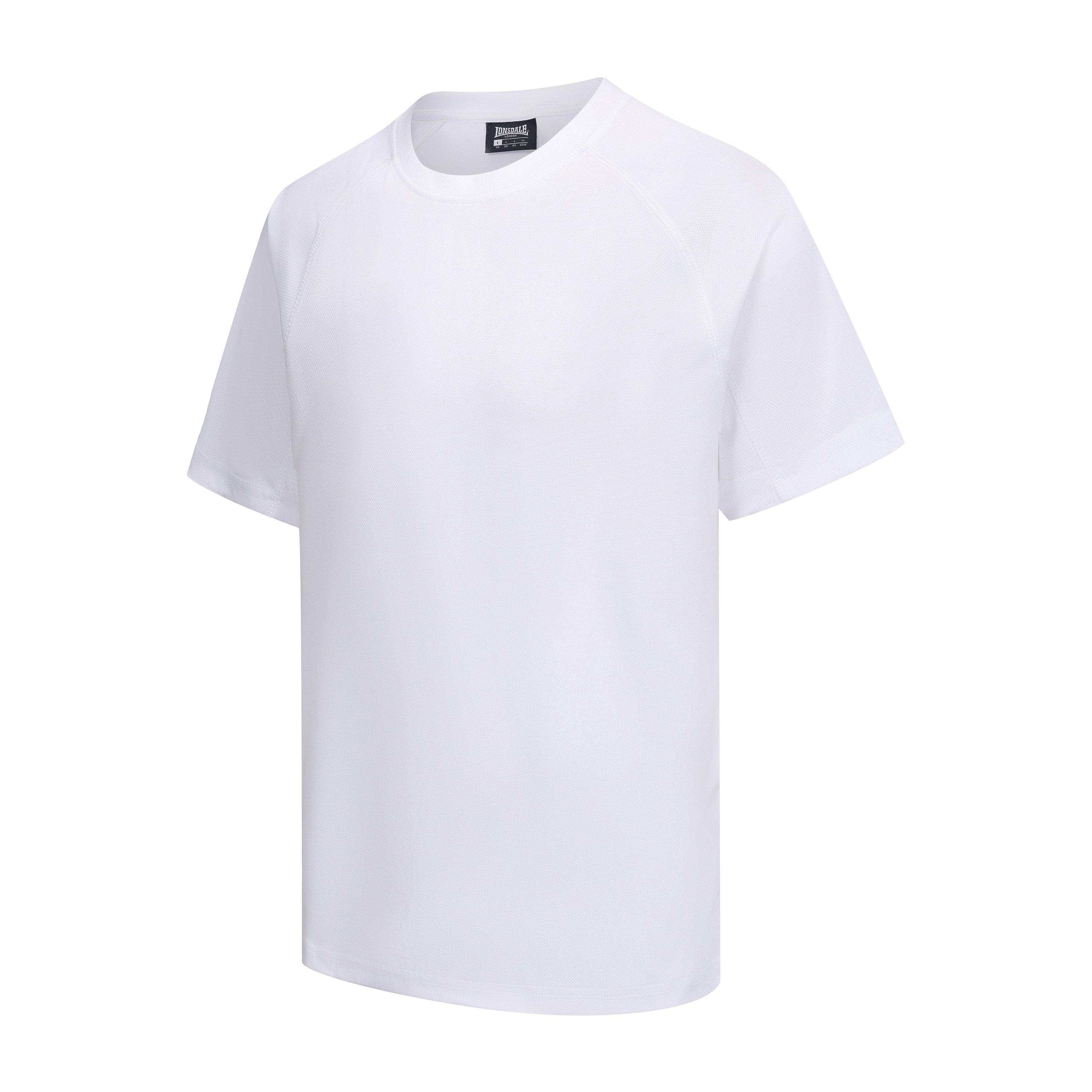 White - Lonsdale - Round Neckline T-Shirts Mens - 2