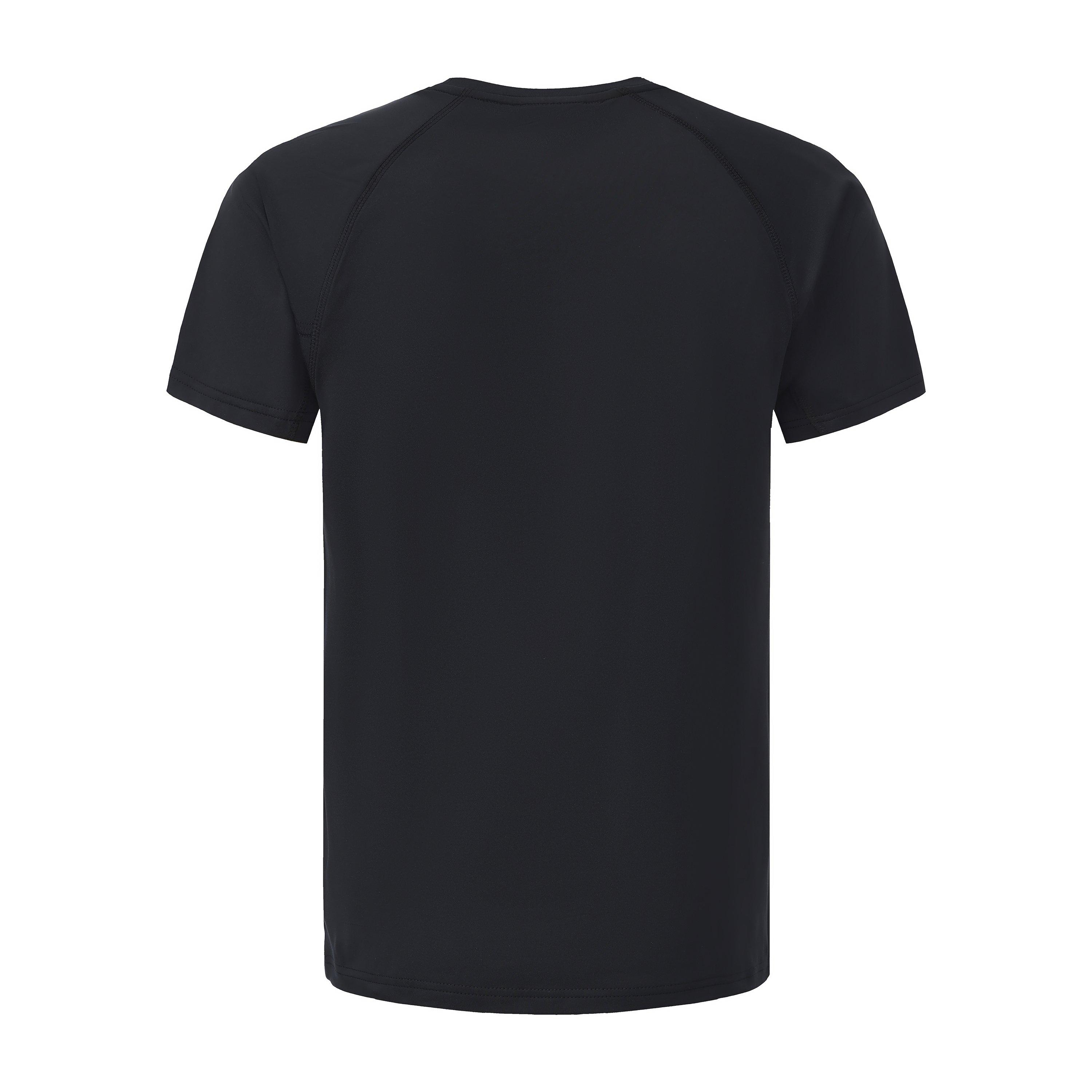 Black - Lonsdale - Round Neckline T-Shirts Mens - 3