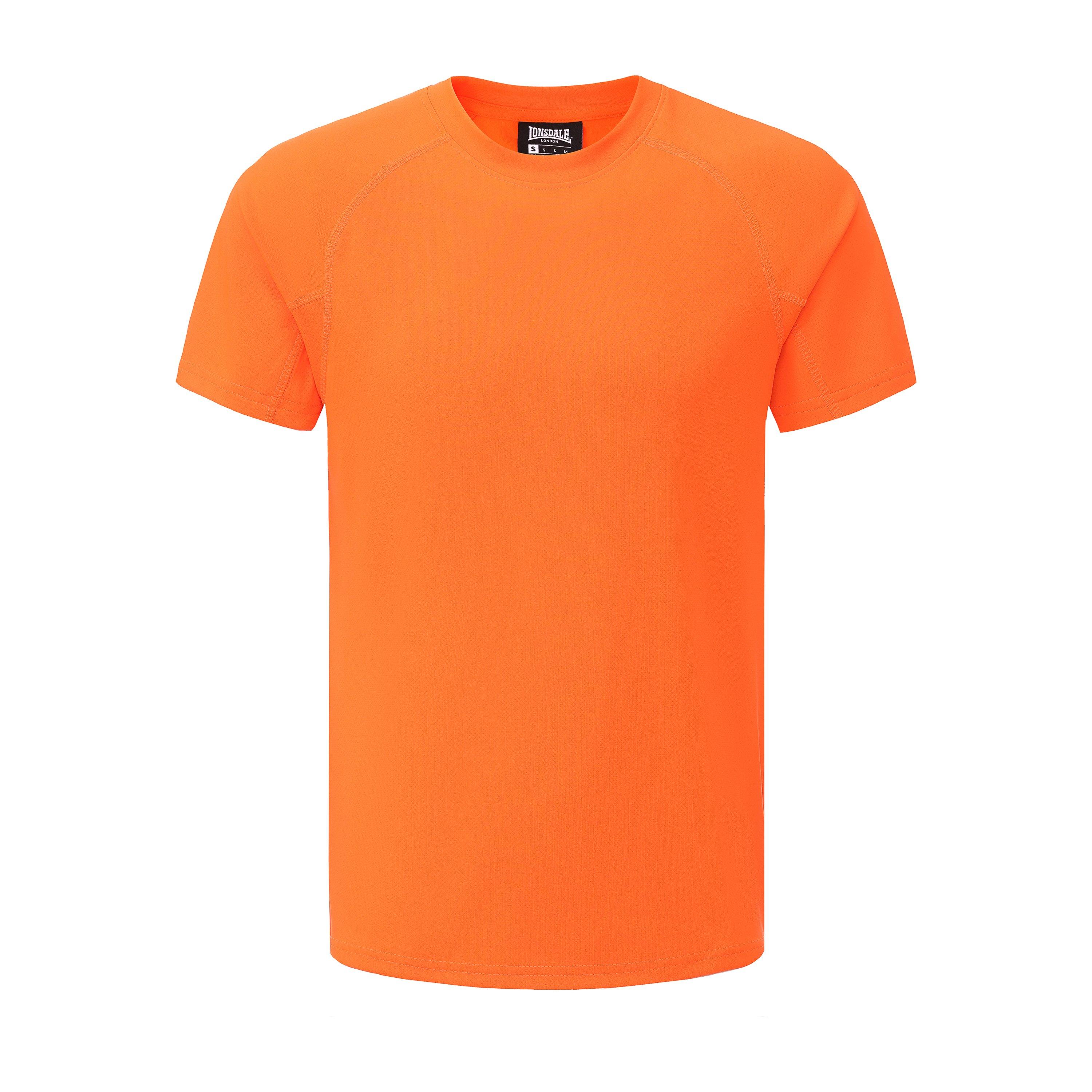 Lonsdale Men's Round Neckline T-Shirts - Orange - S