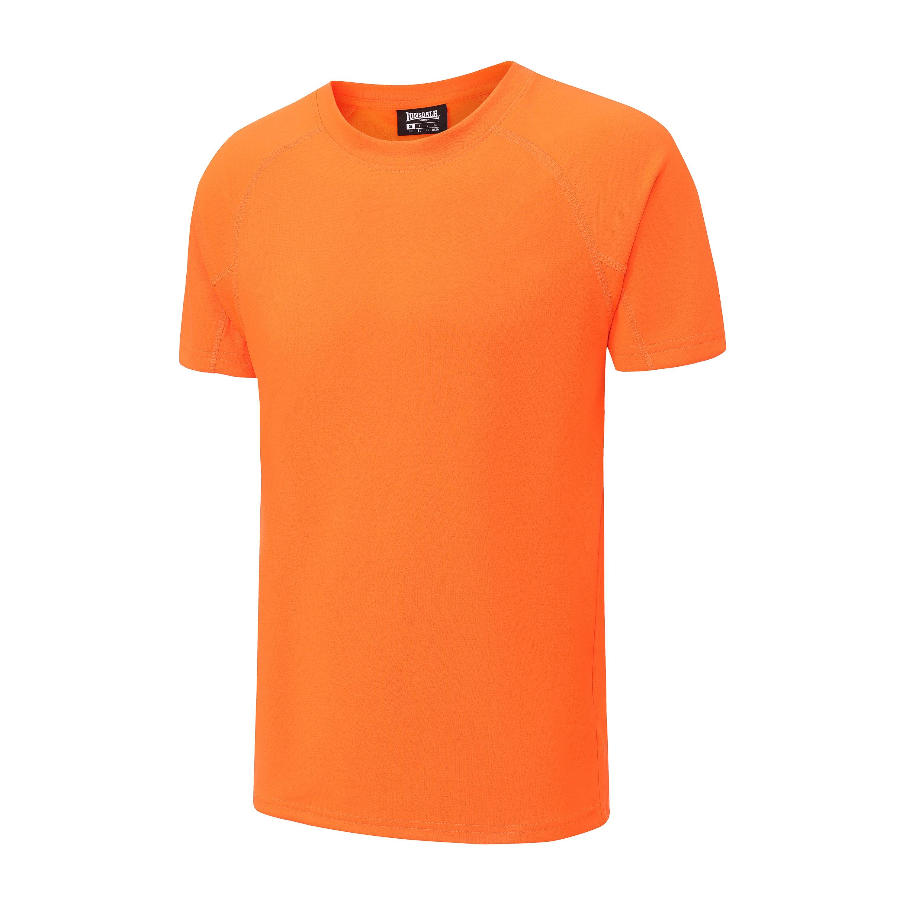 Orange - Lonsdale - Round Neckline T-Shirts Mens - 2