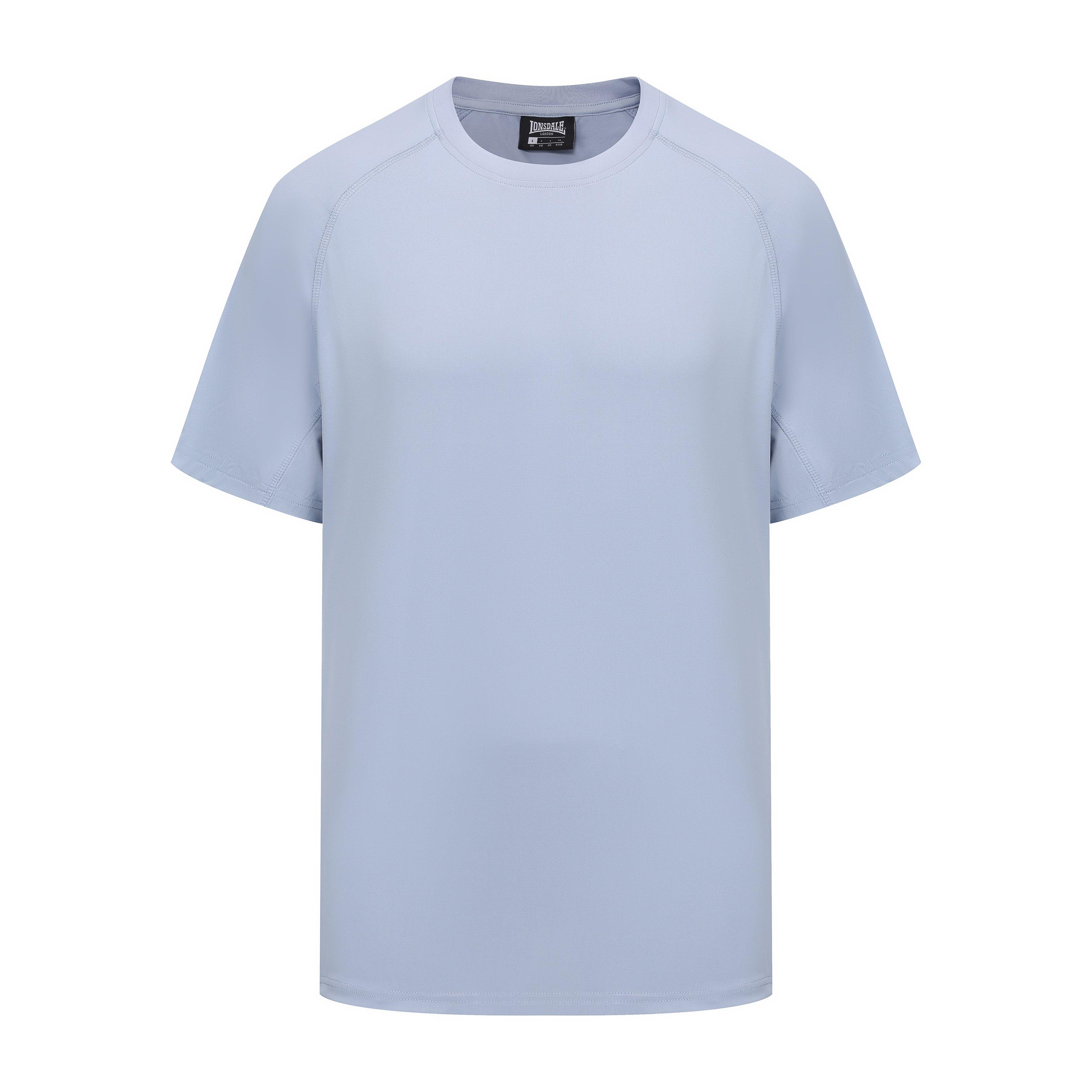 Lonsdale Men's Round Neckline T-Shirts - Light Blue - S