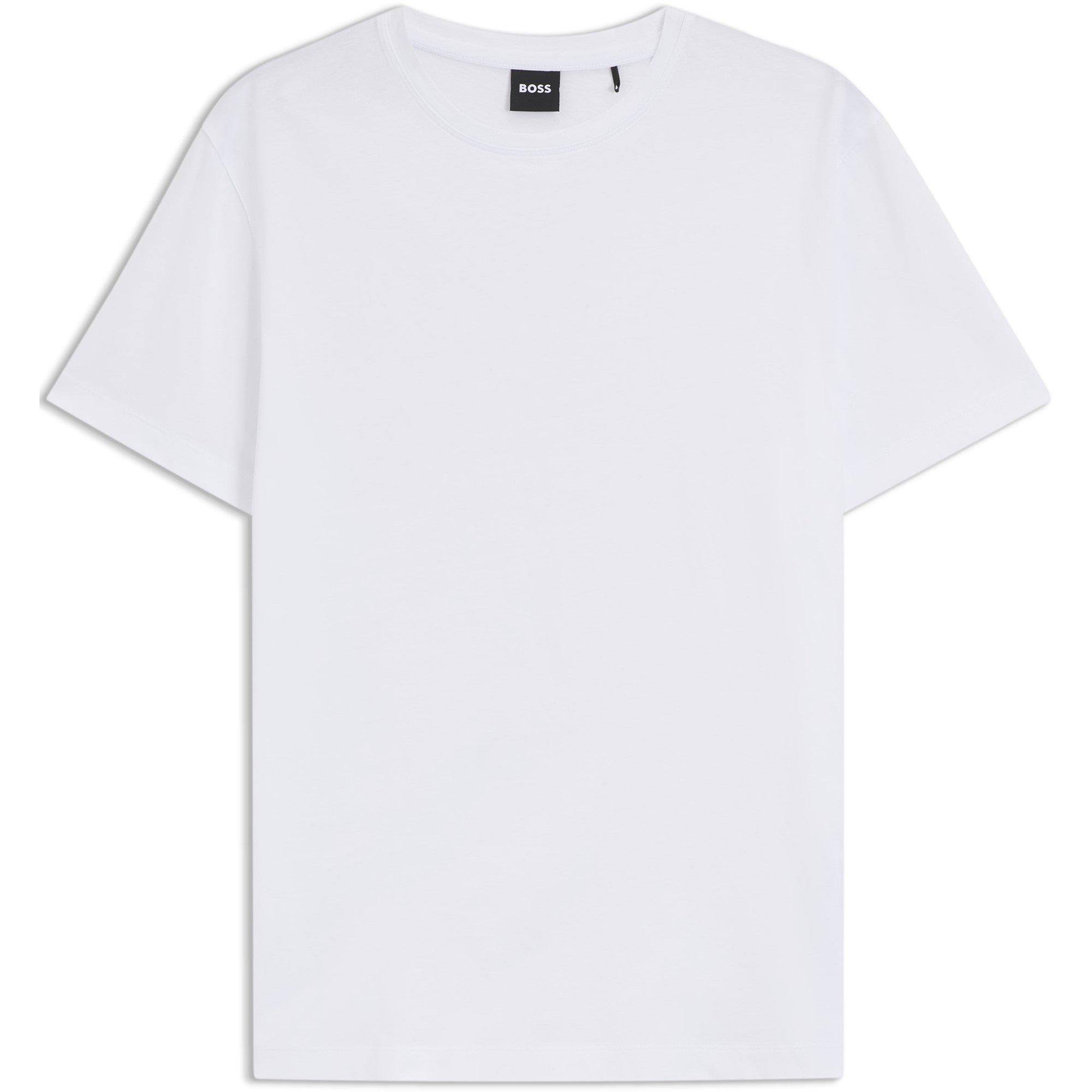 White 100 - Boss - Men's Beckham Short Sleeve Crew Neck T-Shirt - 1