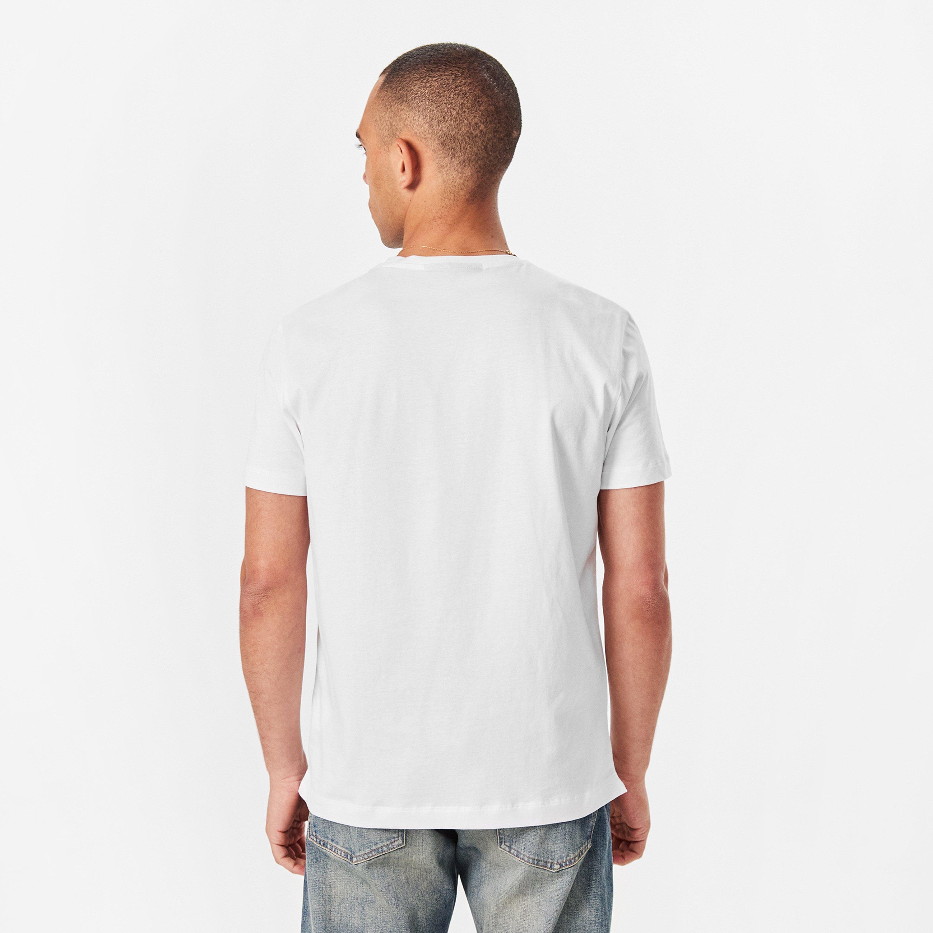 White 100 - Boss - Men's Double Breasted Taut 7 T-Shirt, Refined Versatile - 4