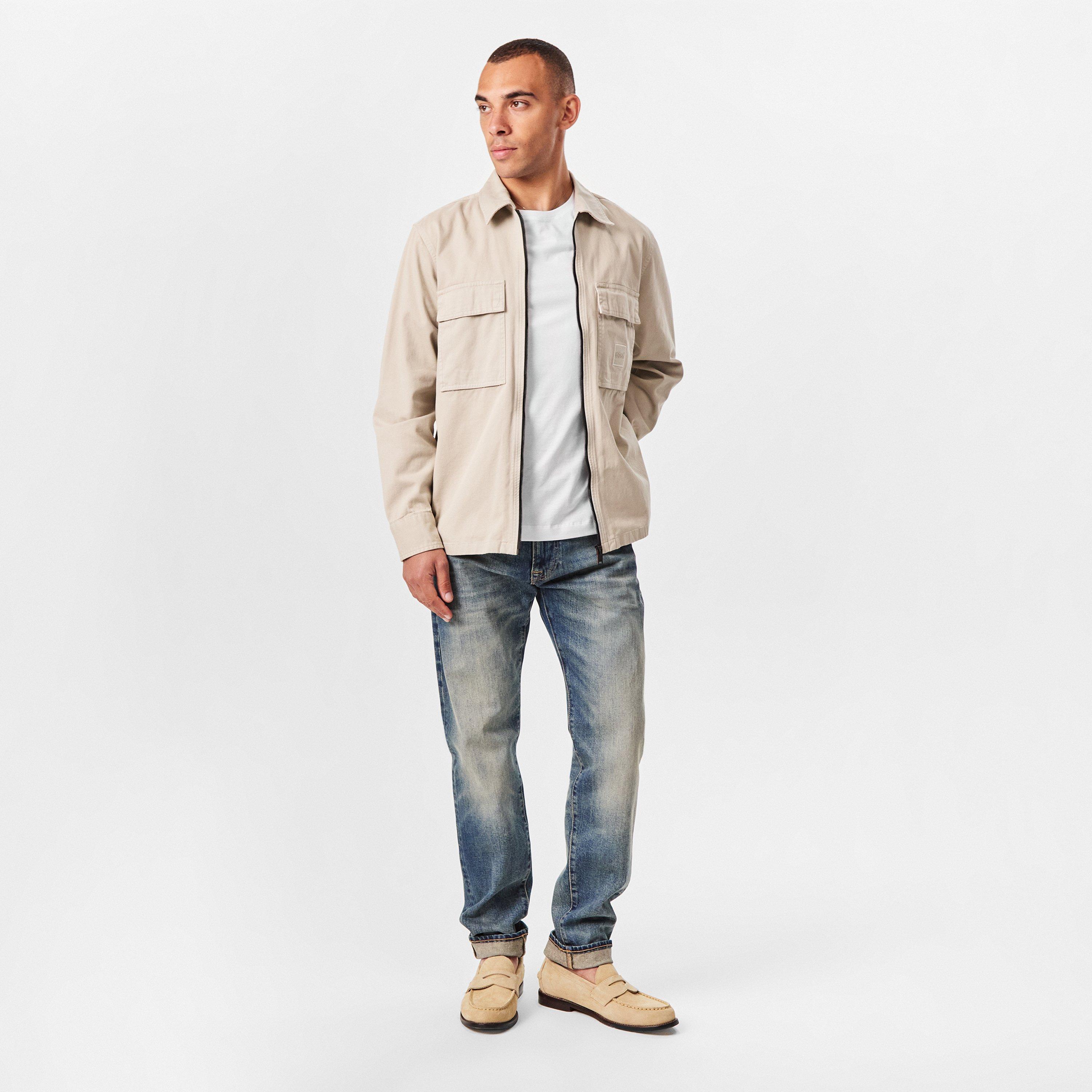 White 100 - Boss - Men's Double Breasted Taut 7 T-Shirt, Refined Versatile - 6