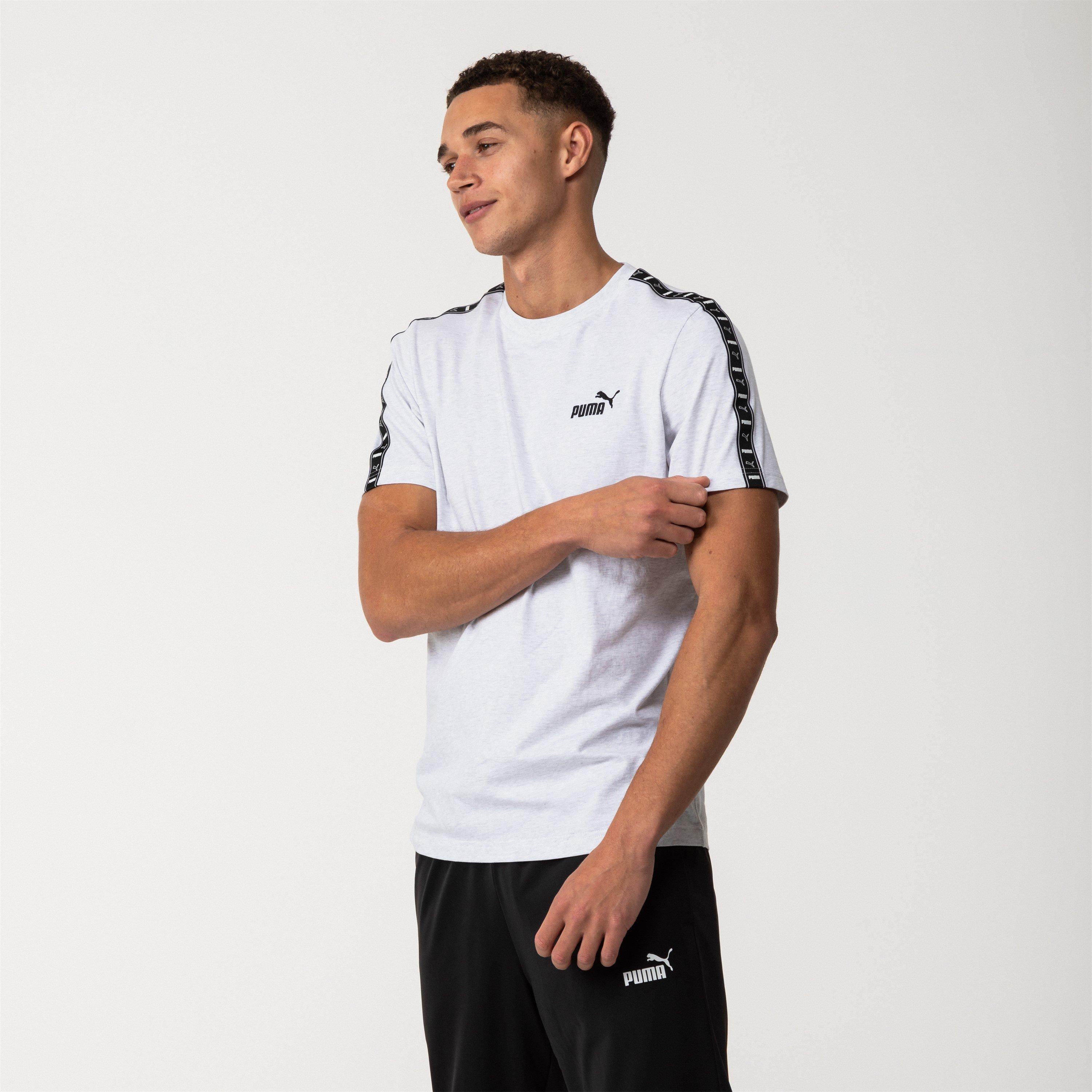 Grey Heather - Puma - Men's Tape Regular Fit T-Shirt - 2