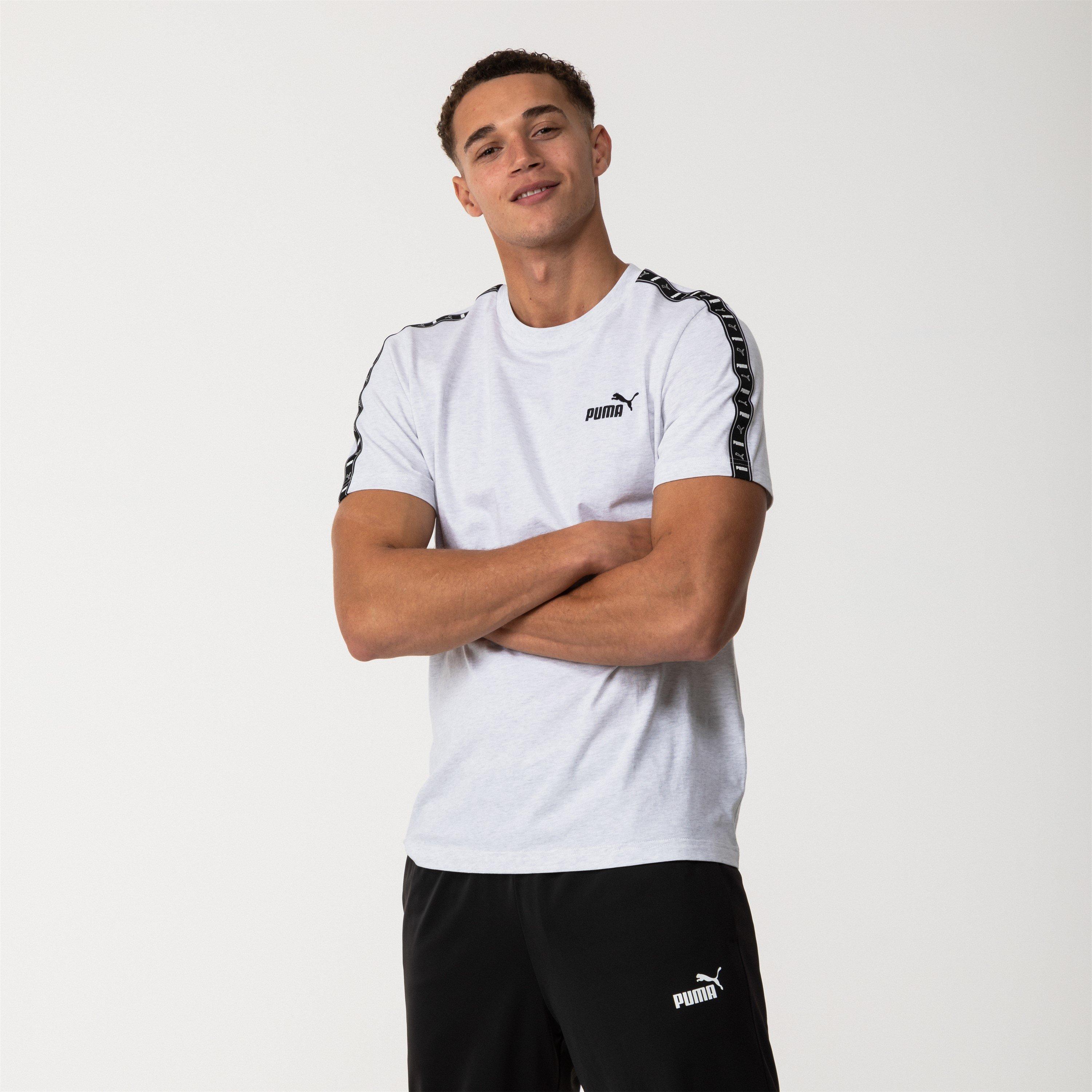 Grey Heather - Puma - Men's Tape Regular Fit T-Shirt - 6