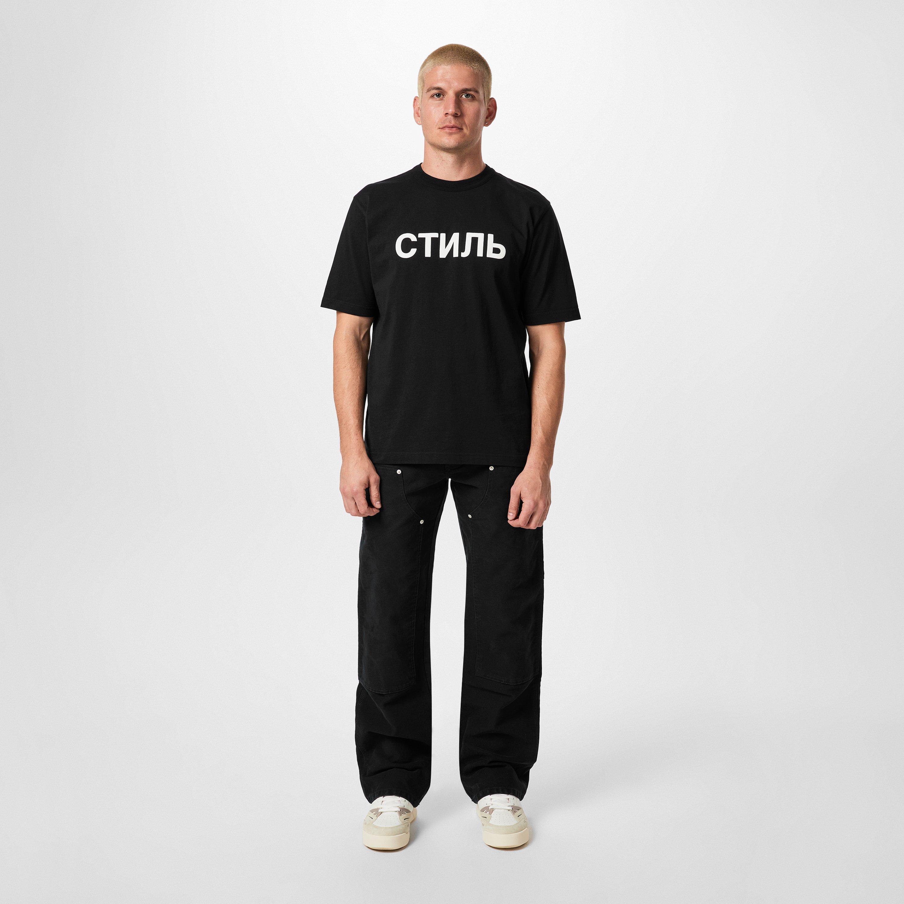 Black/White - Heron Preston - Men's Regular Fit T-Shirt - 4