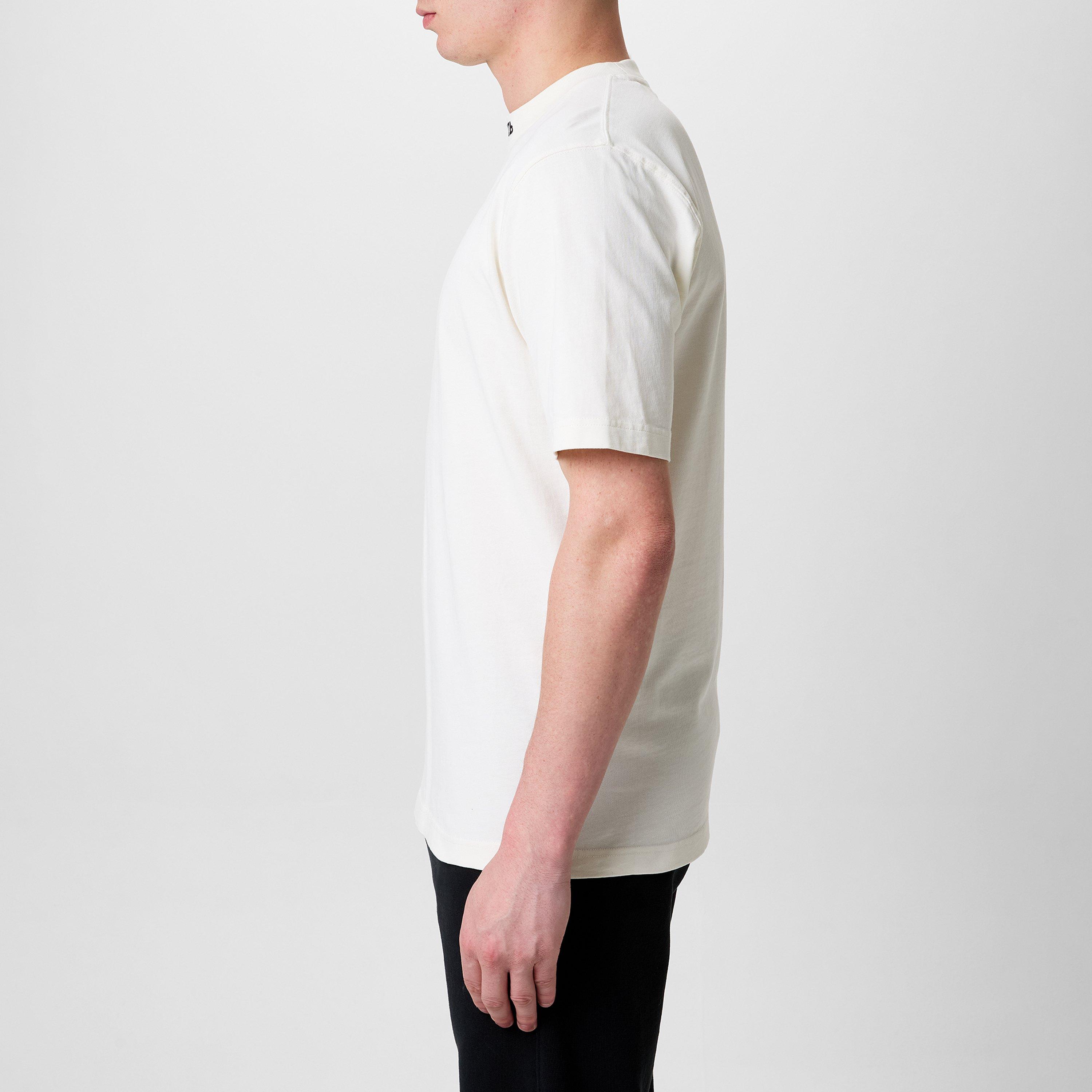 White/Black - Heron Preston - Embroidered Logo Short Sleeve T-Shirt - 2