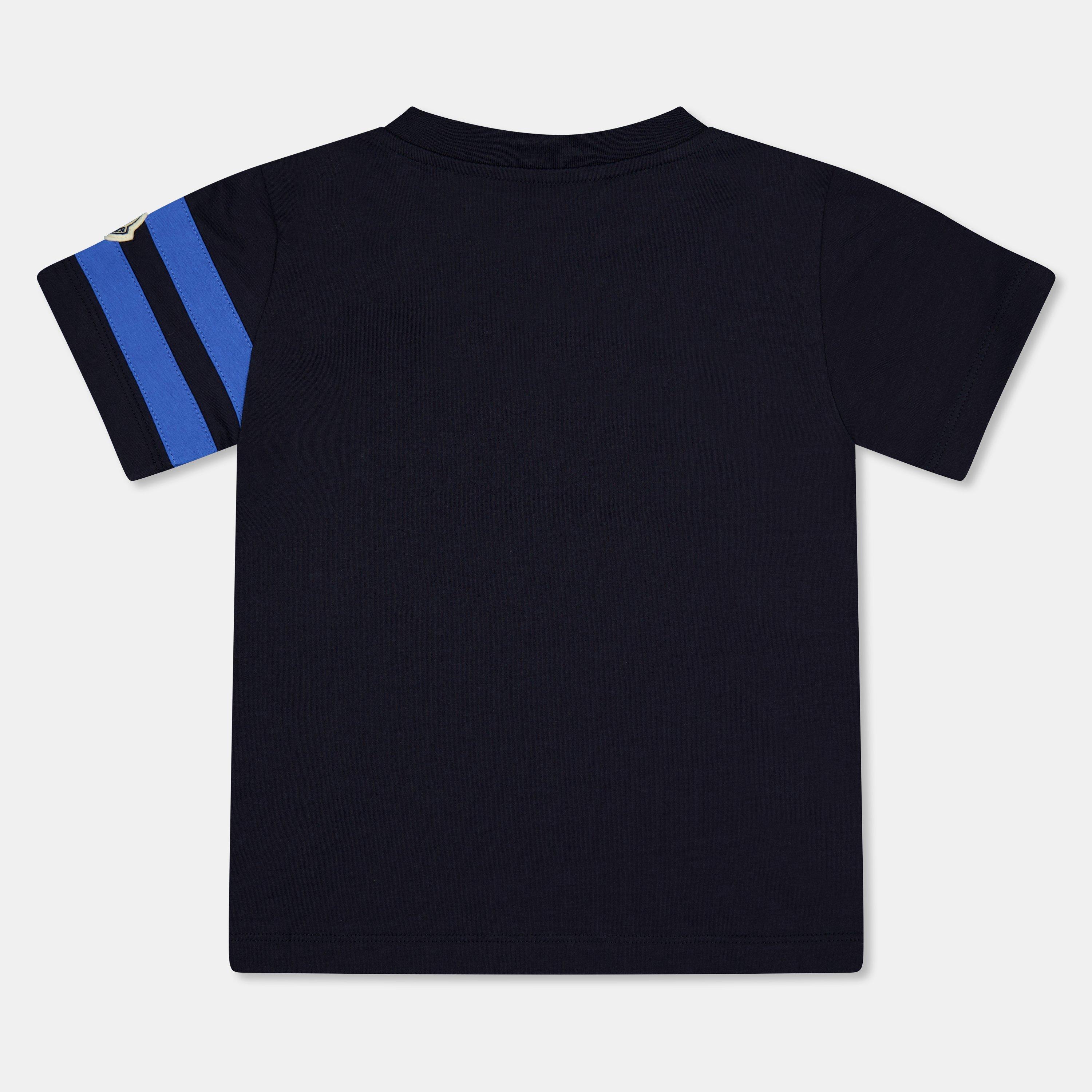 Navy 778 - Moncler - Kids' Large Logo Regular Fit T-Shirt - 2