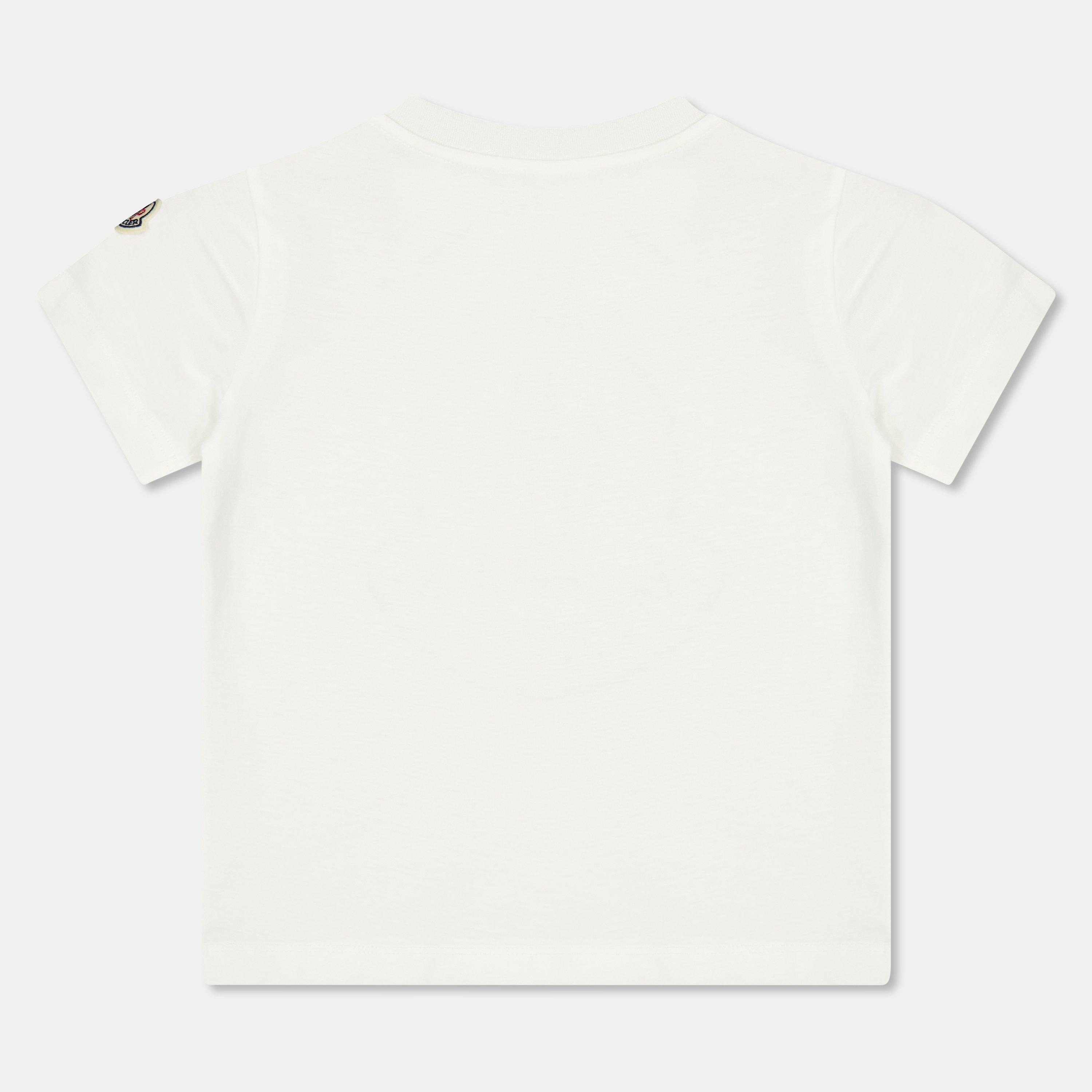 White 034 - Moncler - Kids' Logo Regular Fit T-Shirt - 2