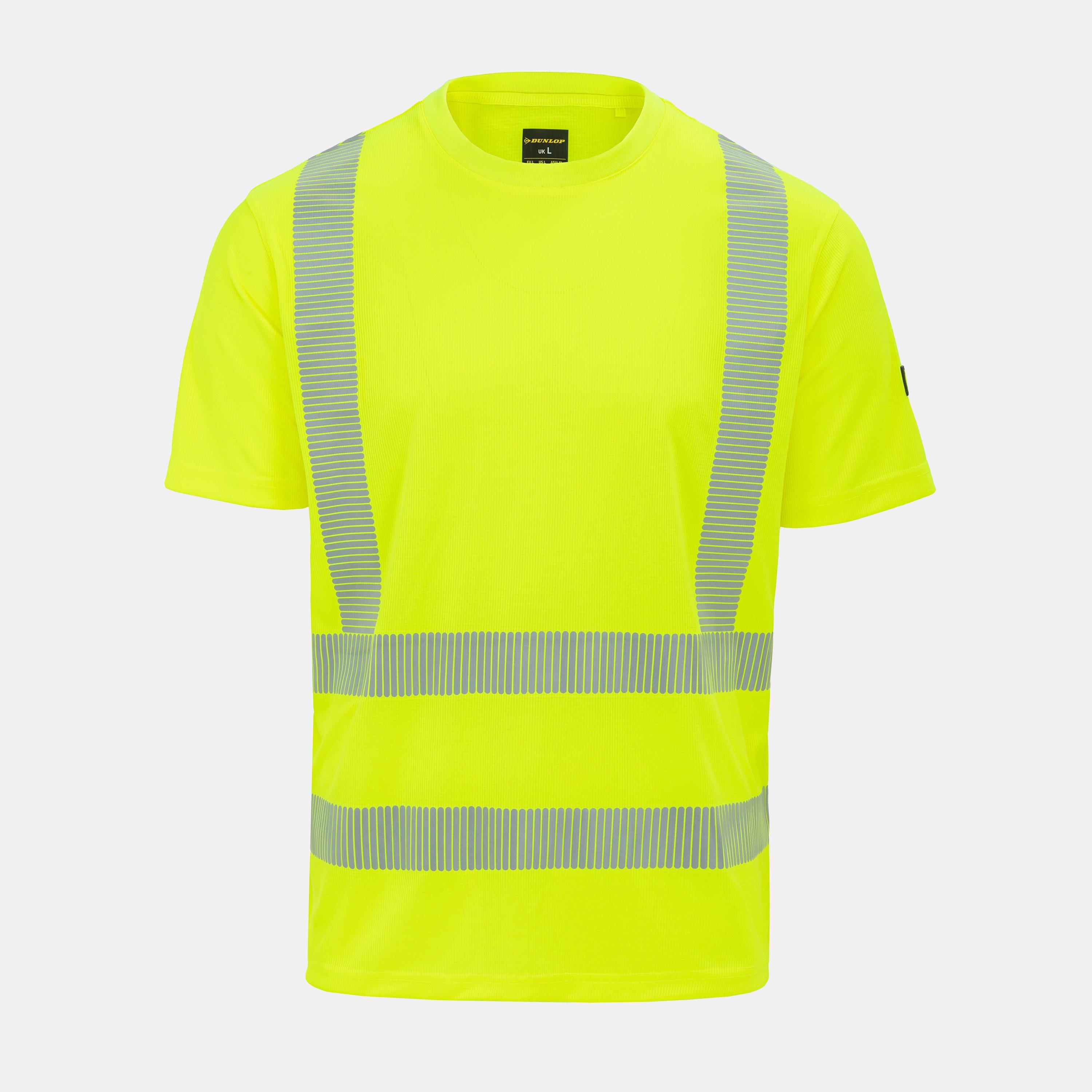 Yellow - Dunlop - Hi Vis Tee Mens - 1