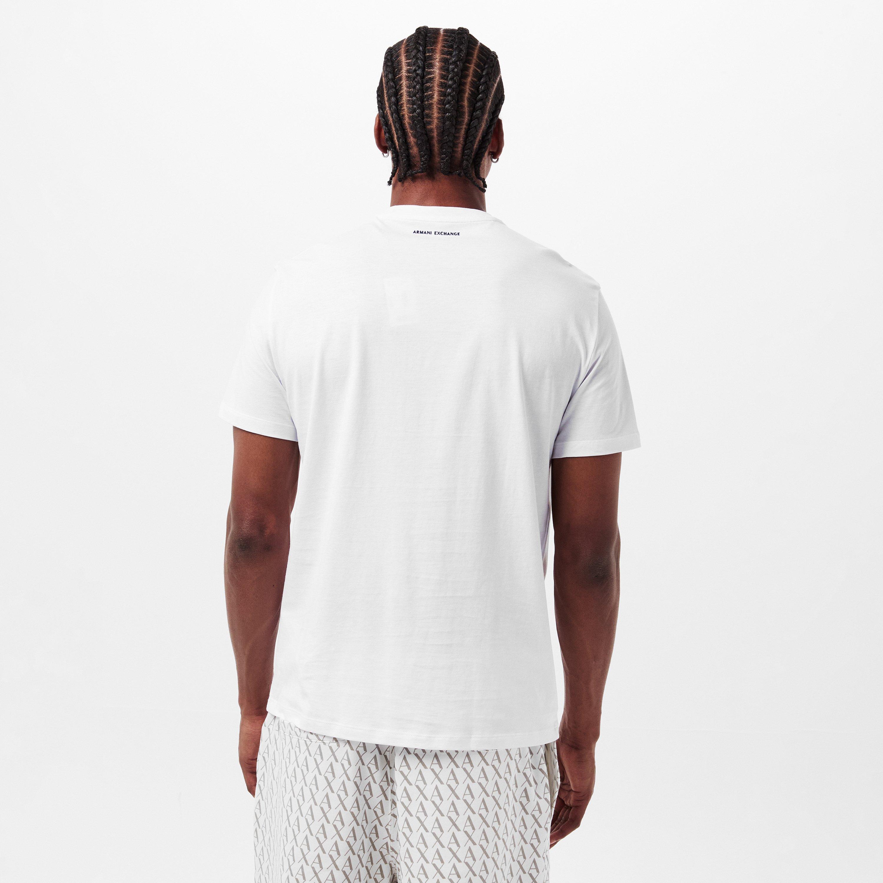 Bijela - Armani Exchange - Men's Regular Fit T-Shirt - 4