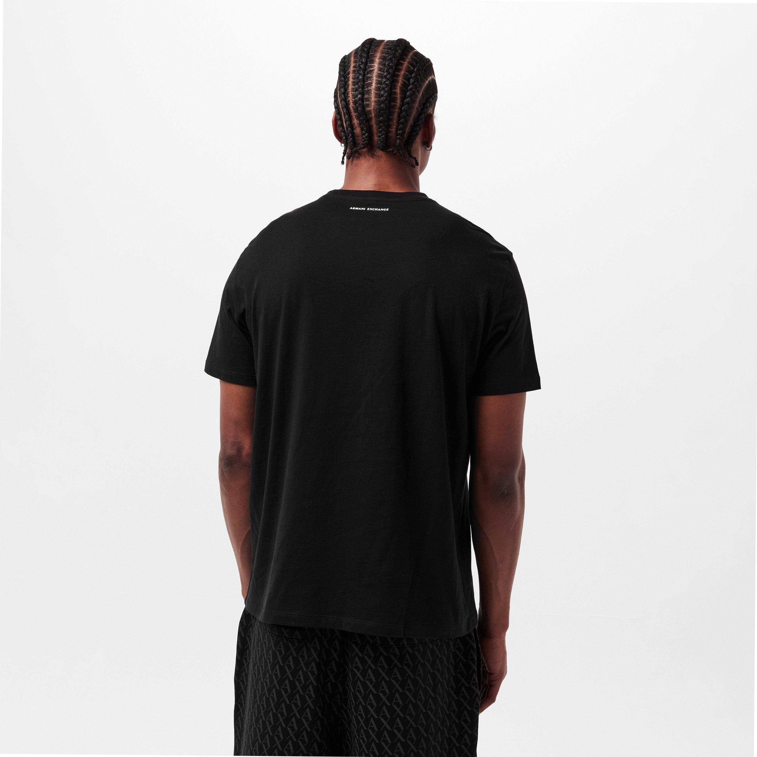 Black - Armani Exchange - Men's T-Shirt - 4