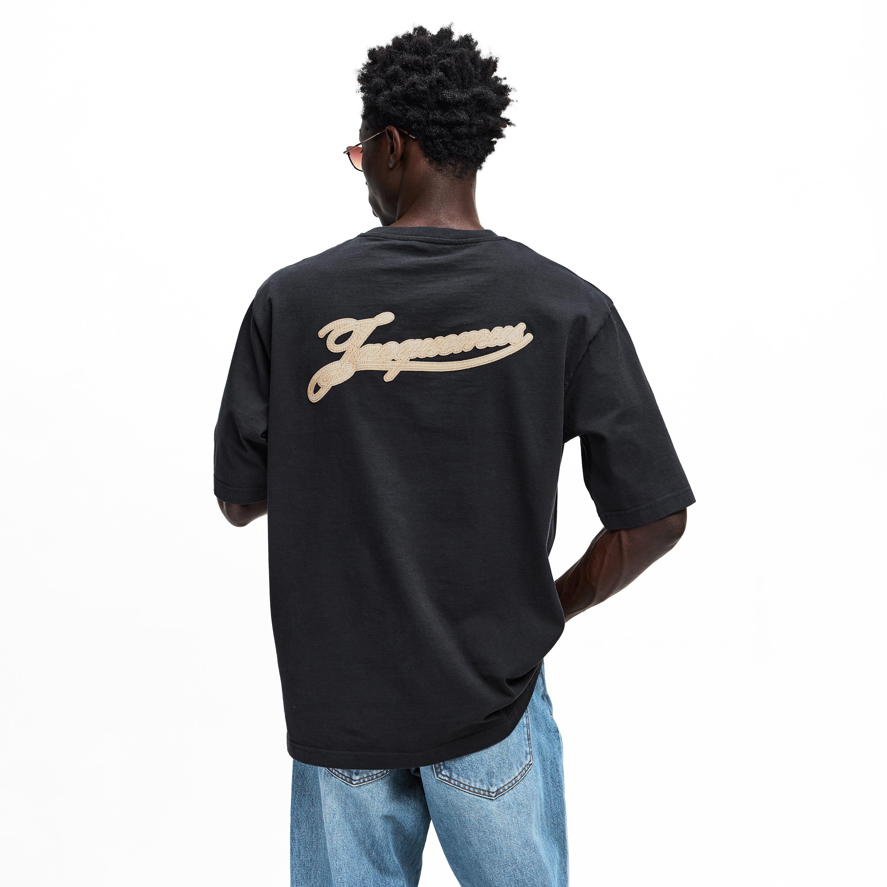 Navy - Jacquemus - Men's Rosemary Jacquard T-Shirt - 4