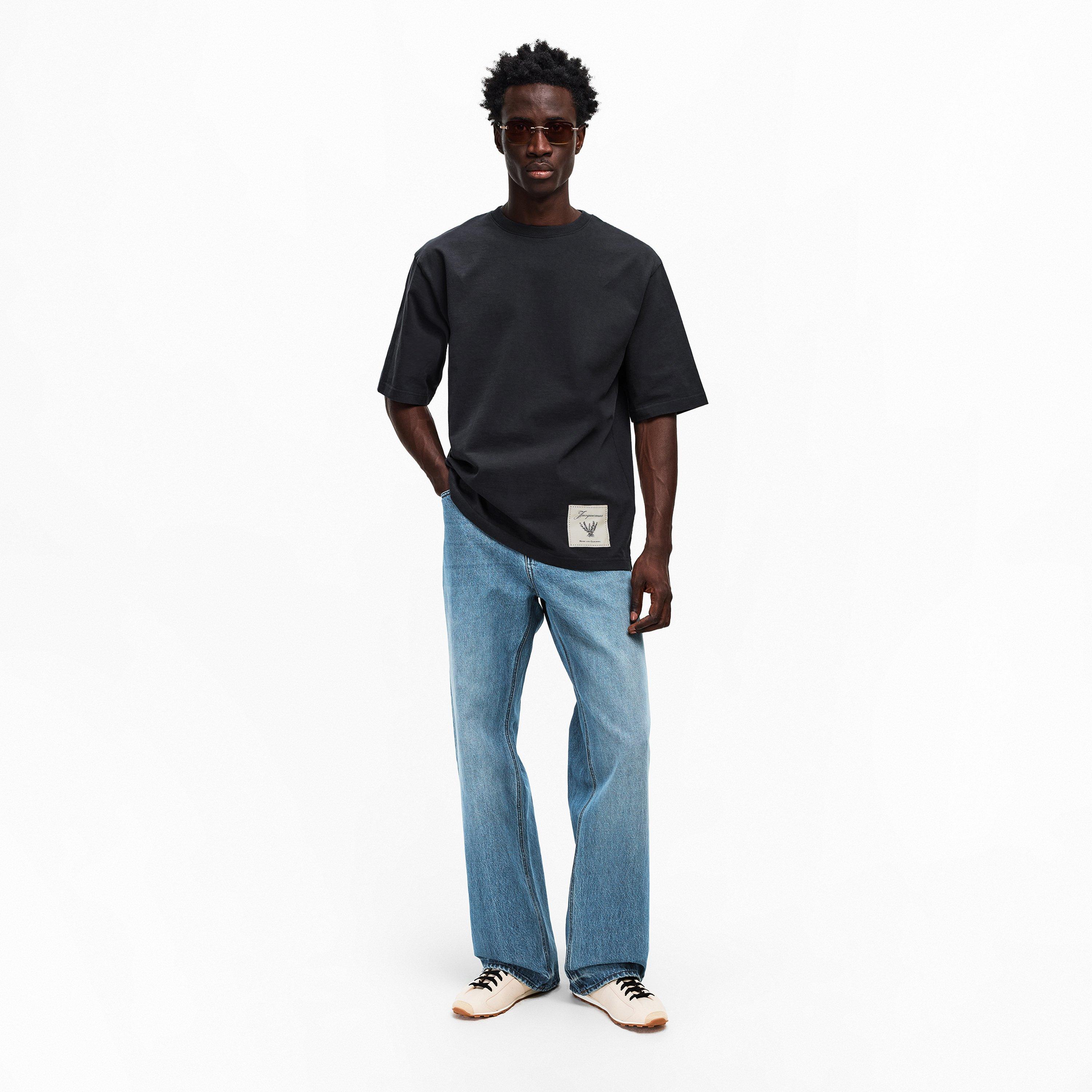 Navy - Jacquemus - Men's Rosemary Jacquard T-Shirt - 6