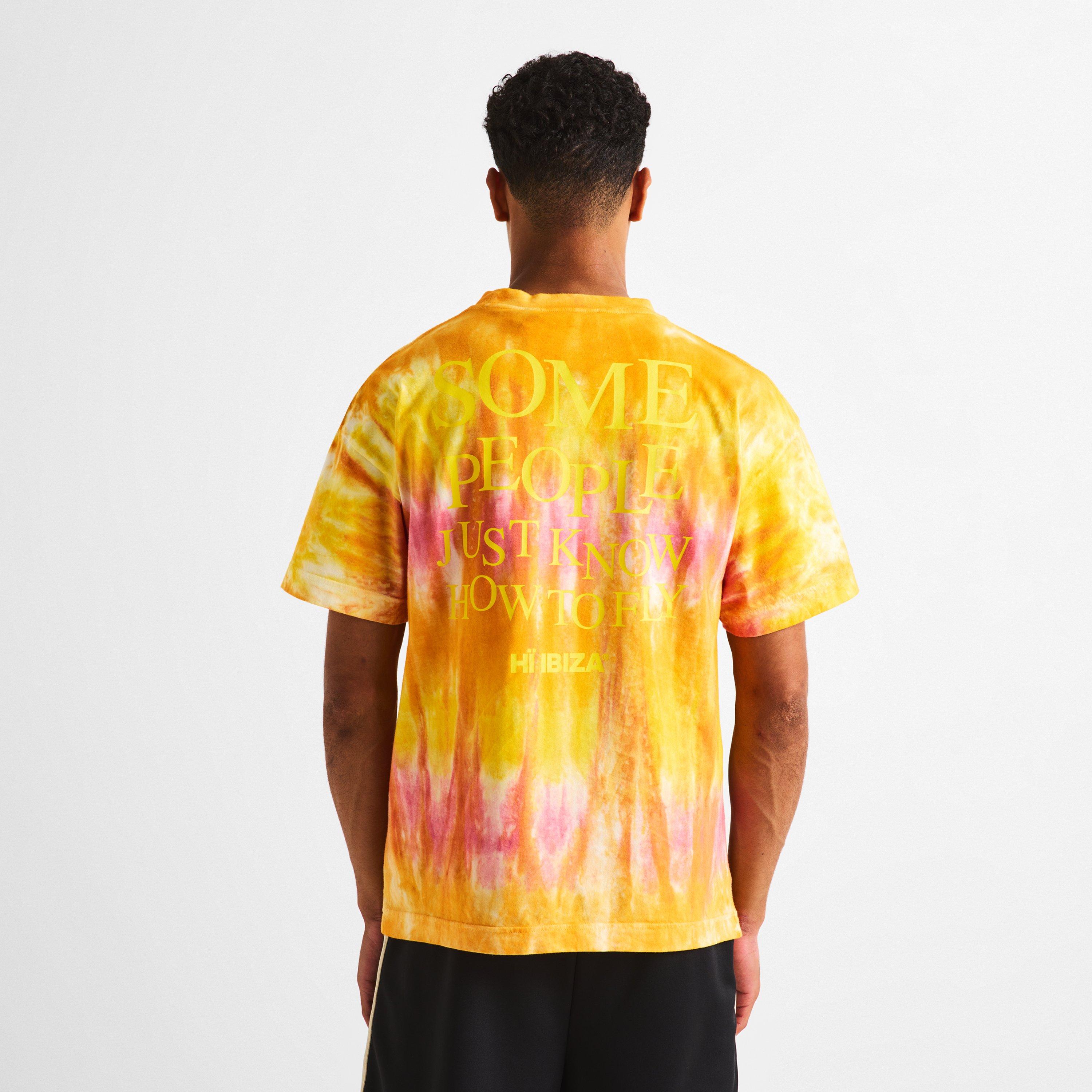 Orange - Palm Angels - Mens x Hi Ibiza Tie Dye T-Shirt - 4