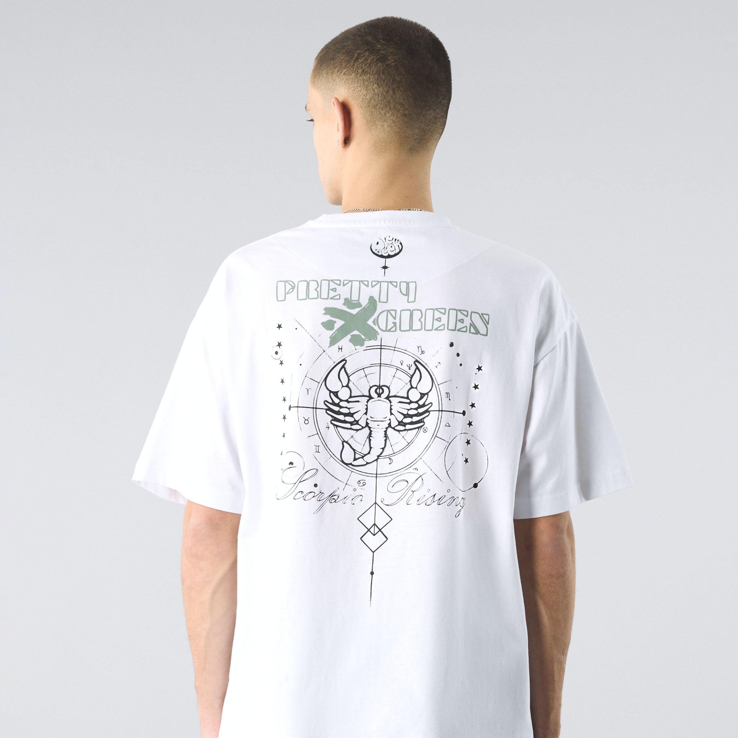 White - Pretty Green - Men's Scorpio Rising Regular Fit T-Shirt - 4