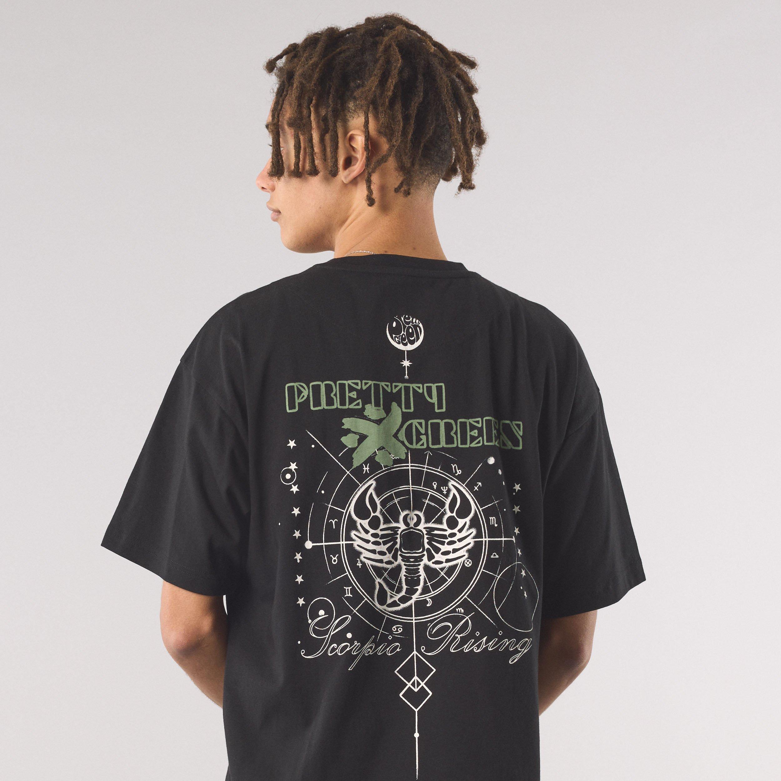 Zwart - Pretty Green - Men's Scorpio Rising Regular Fit T-Shirt - 4