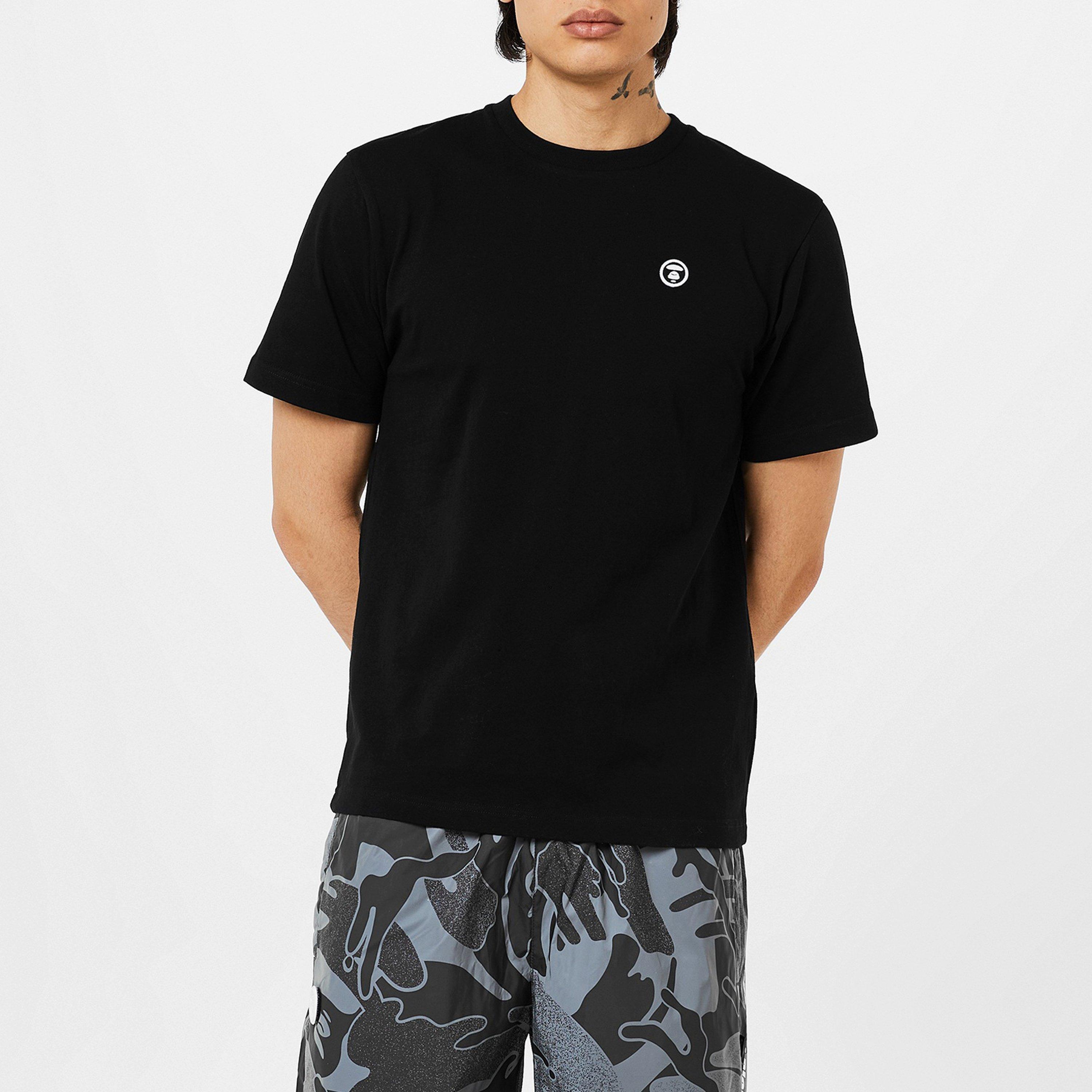 Black BKX - AAPE - Logo Patch T-Shirt - 3
