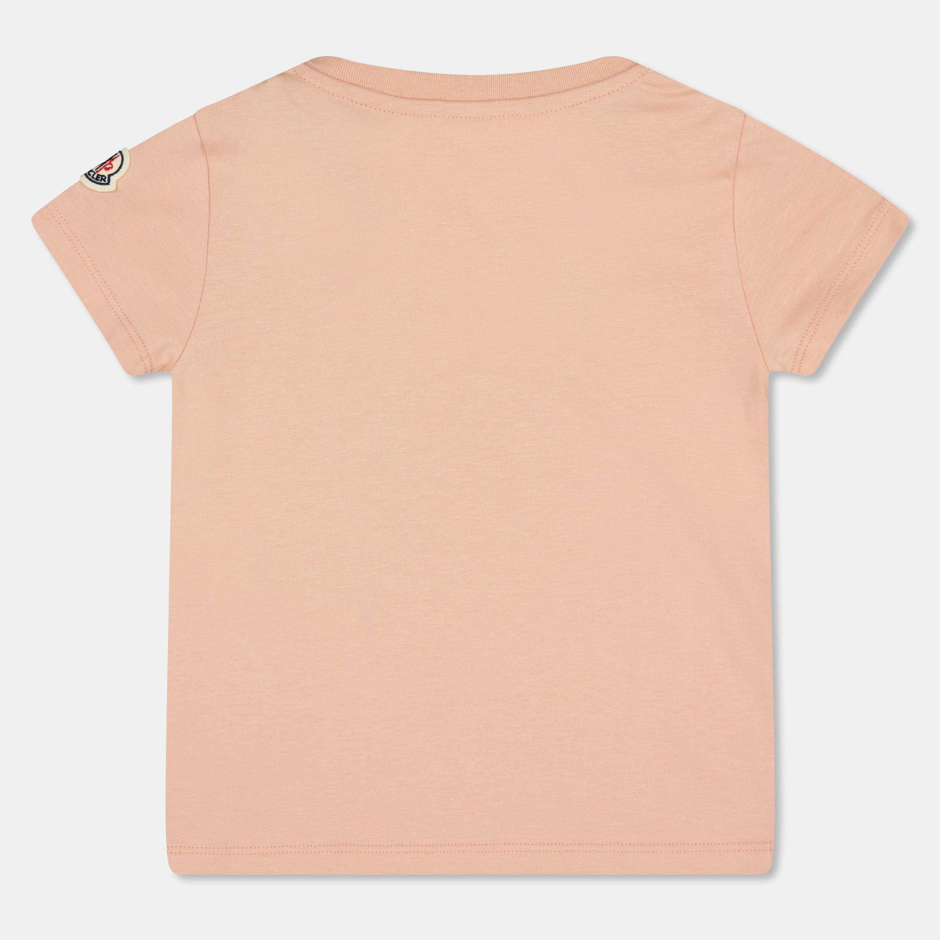 Pink 516 - Moncler - Kids' Novel Regular Fit T-Shirt - 2