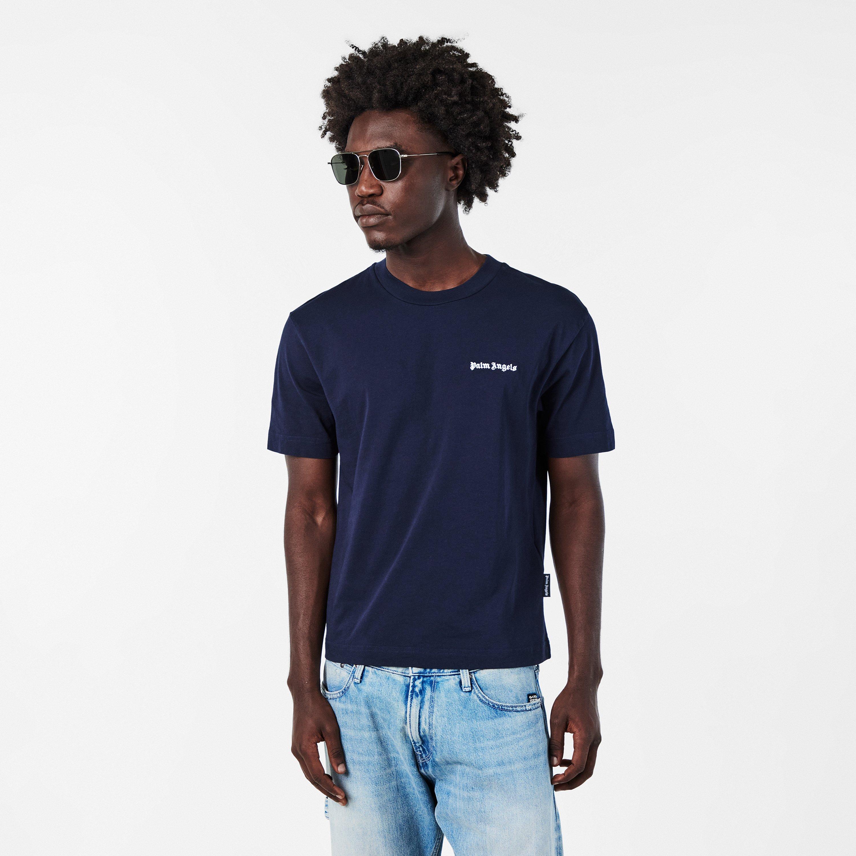Navy - Palm Angels - Embroidered Logo T-Shirt - 3