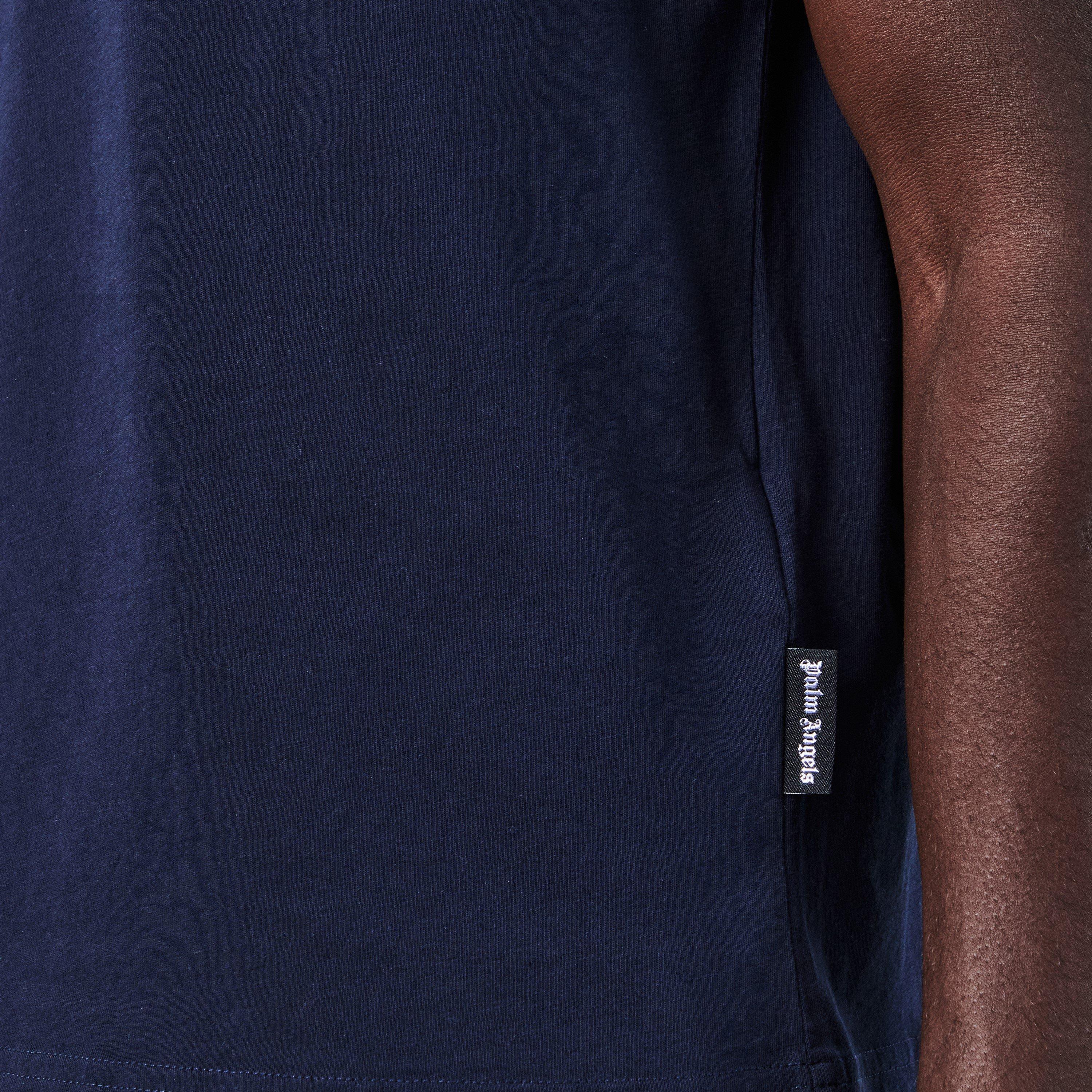 Navy - Palm Angels - Embroidered Logo T-Shirt - 5