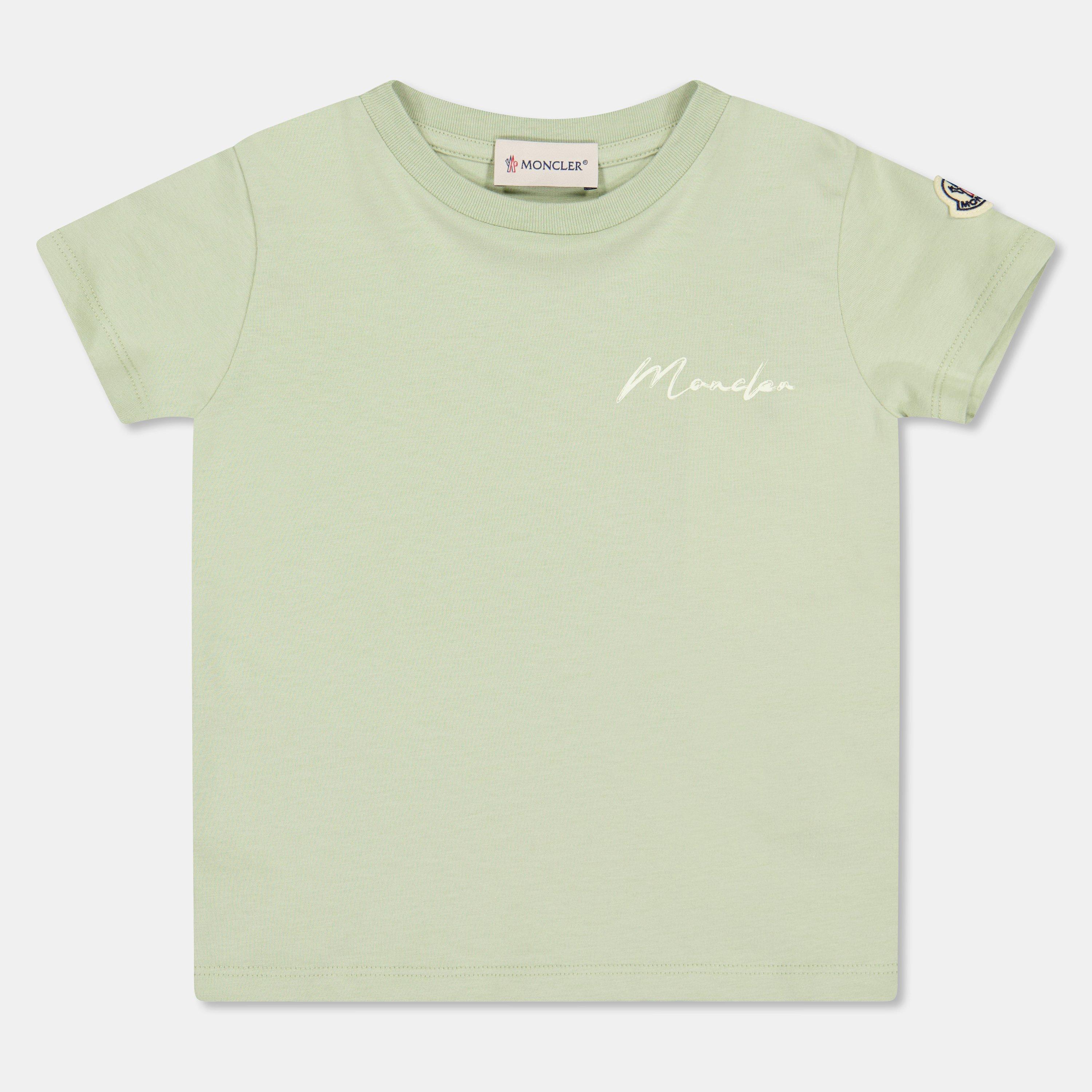 Moncler Kids' T-Shirt - Sage 8L3 - Size 10Y